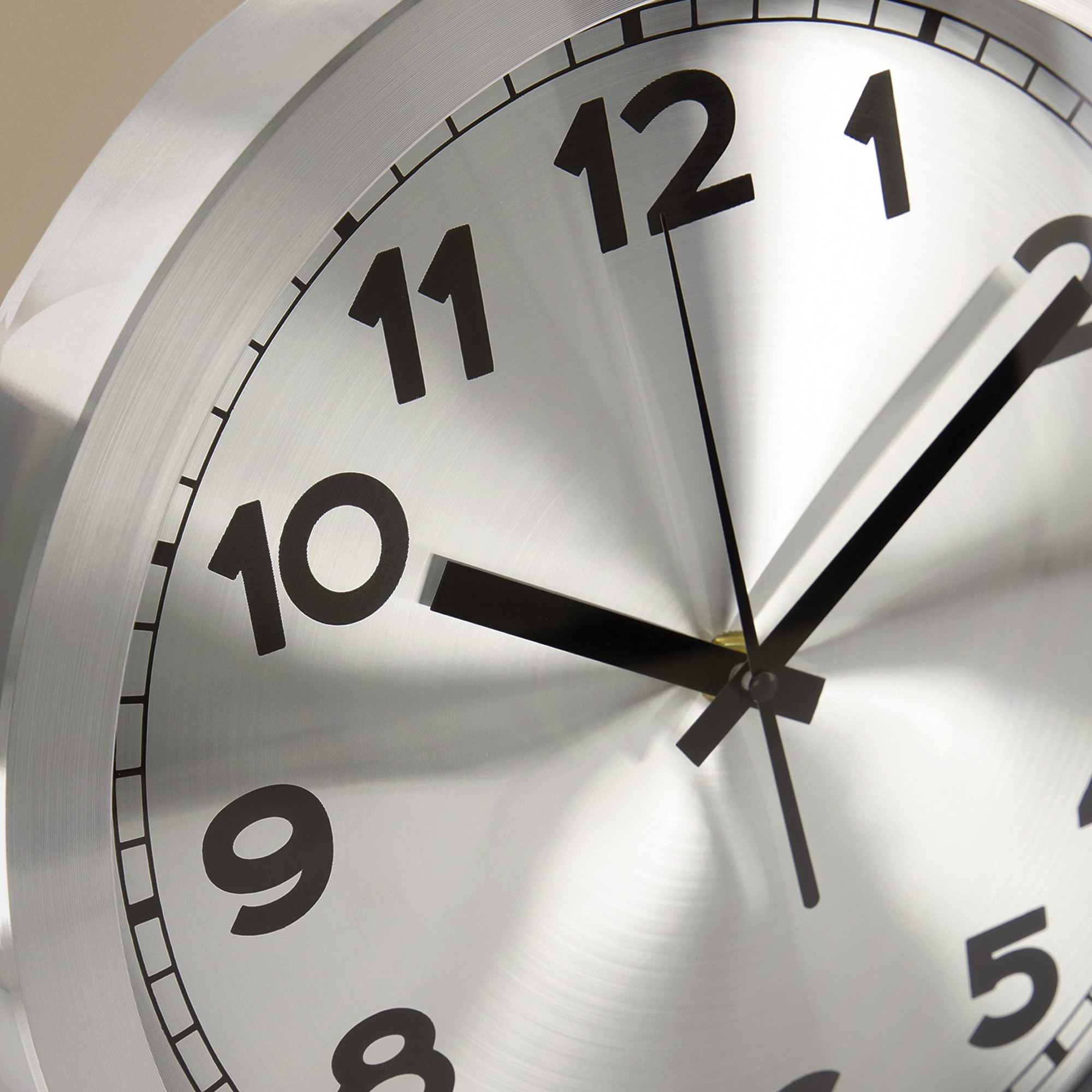 Relógio de Parede com Fundo Dublin - Prateado/Prateado Prata-2