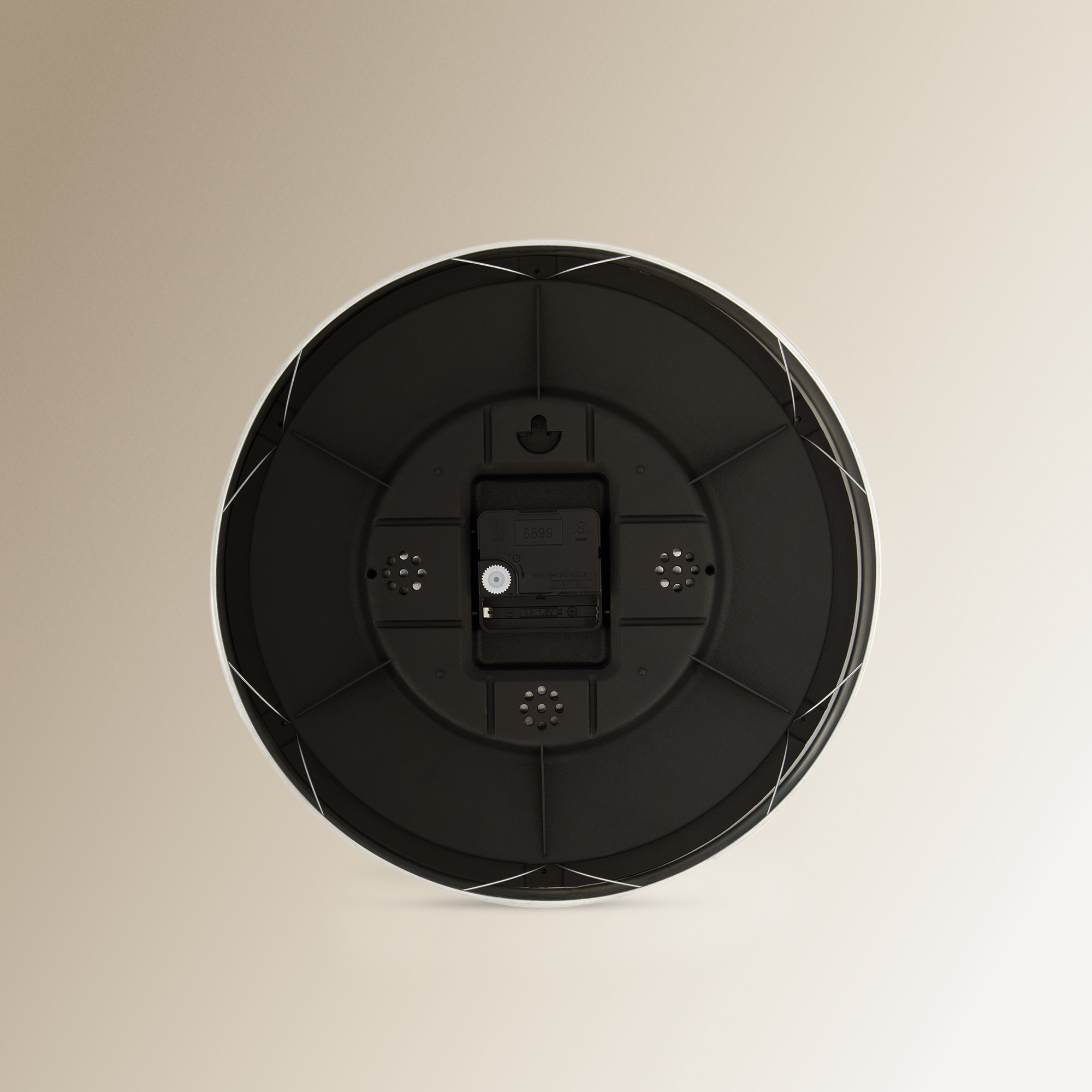 Relógio de Parede com Fundo Dublin - Prateado/Prateado Prata-3