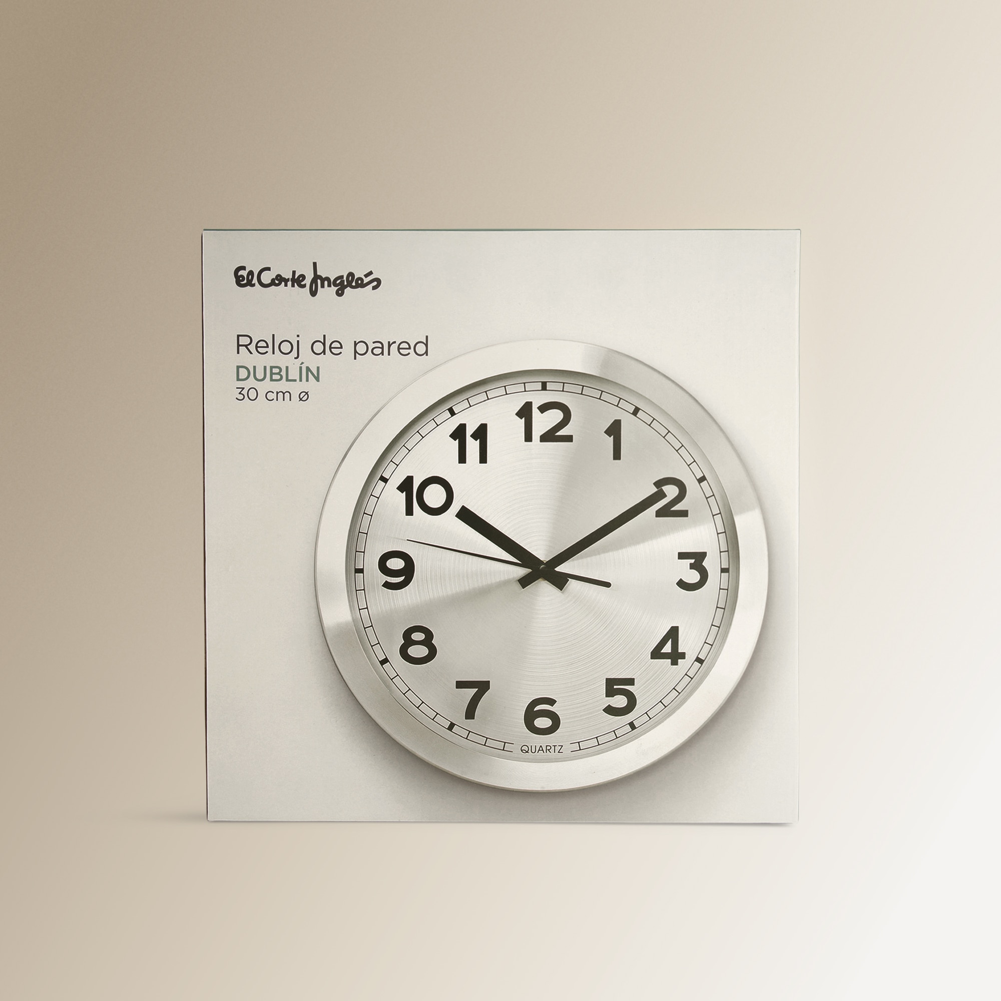 Relógio de Parede com Fundo Dublin - Prateado/Prateado Prata-4