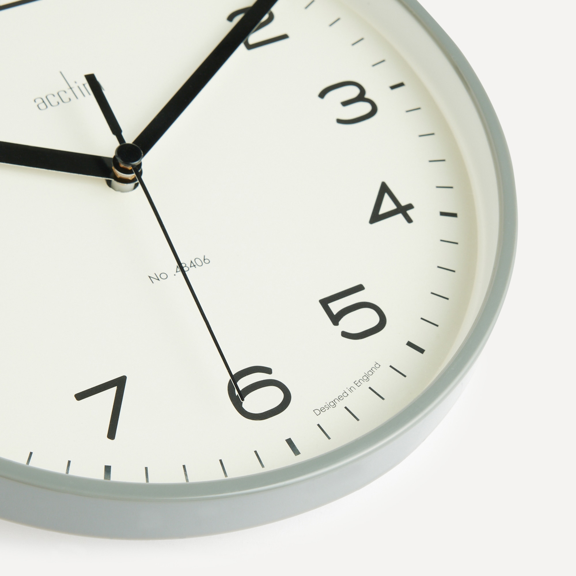 Reloj de pared Runwell Acctim - Gris Gris-2