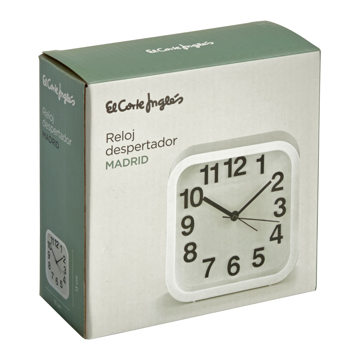 Relógio despertador Madrid El Corte Inglés Branco-2