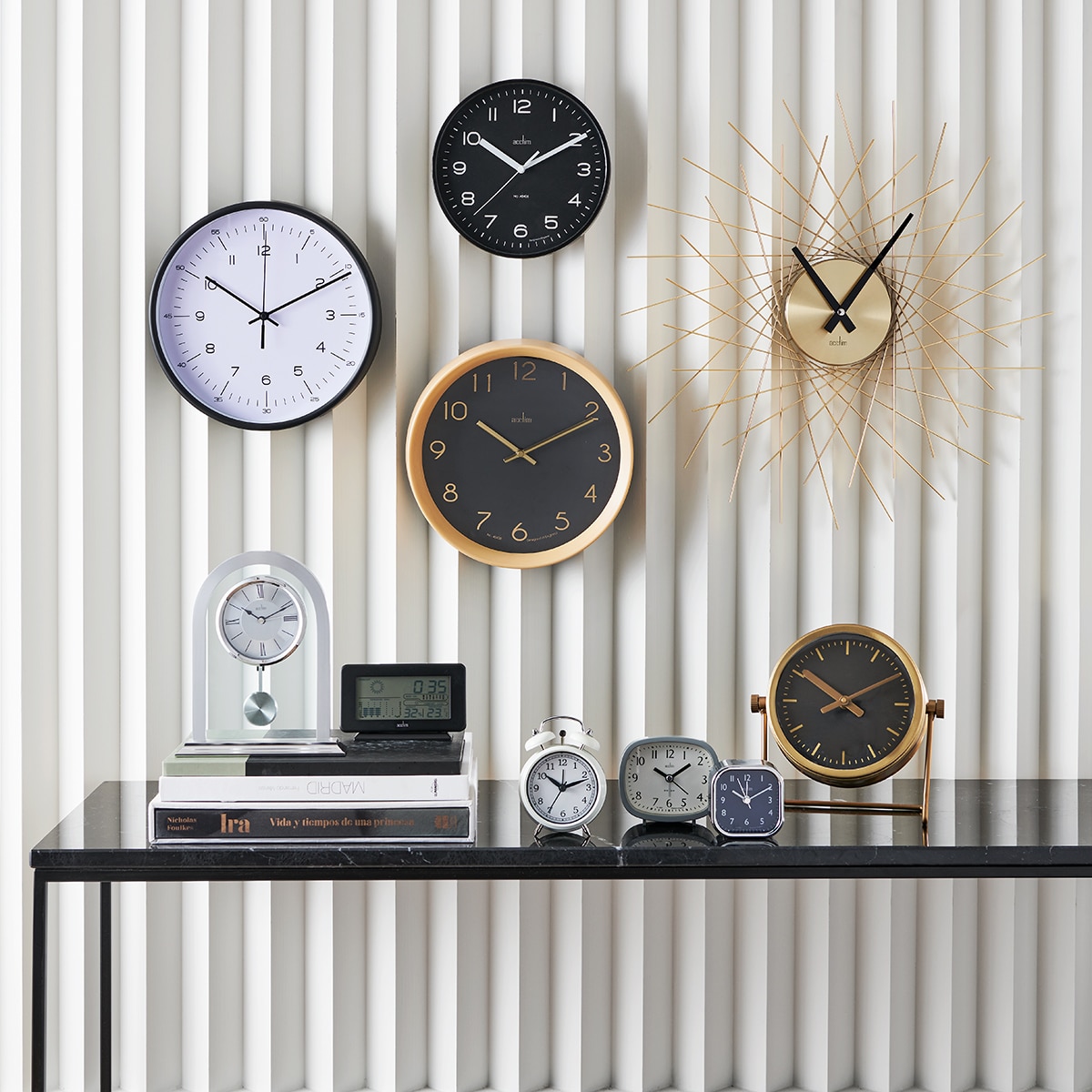 Relógio despertador quadrado Zac Prata-5