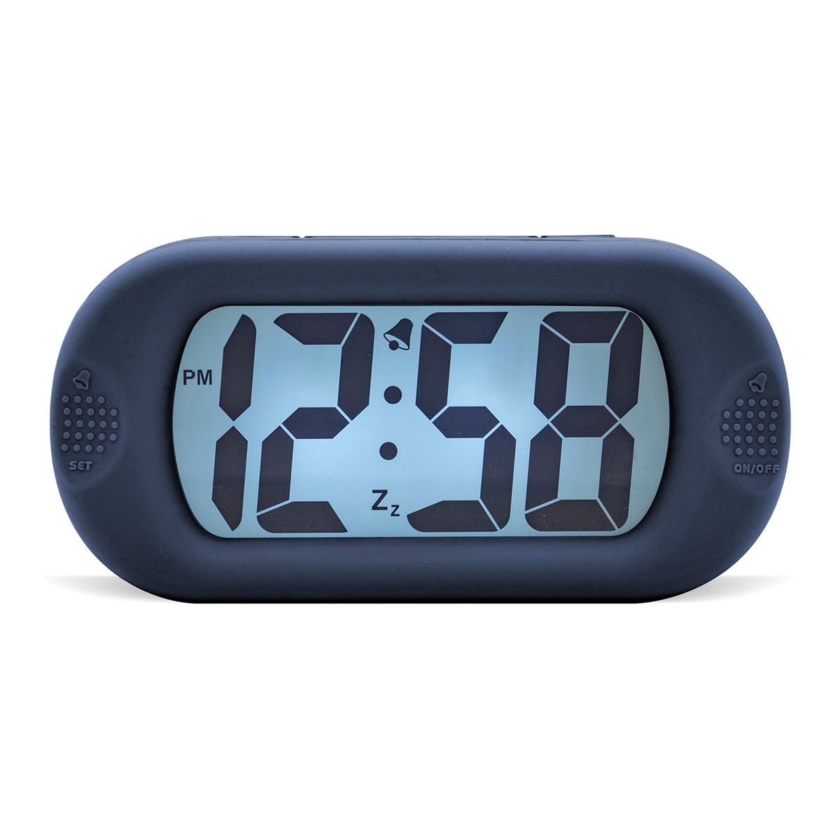 Relógio despertador digital Silicone Azul-escuro-5