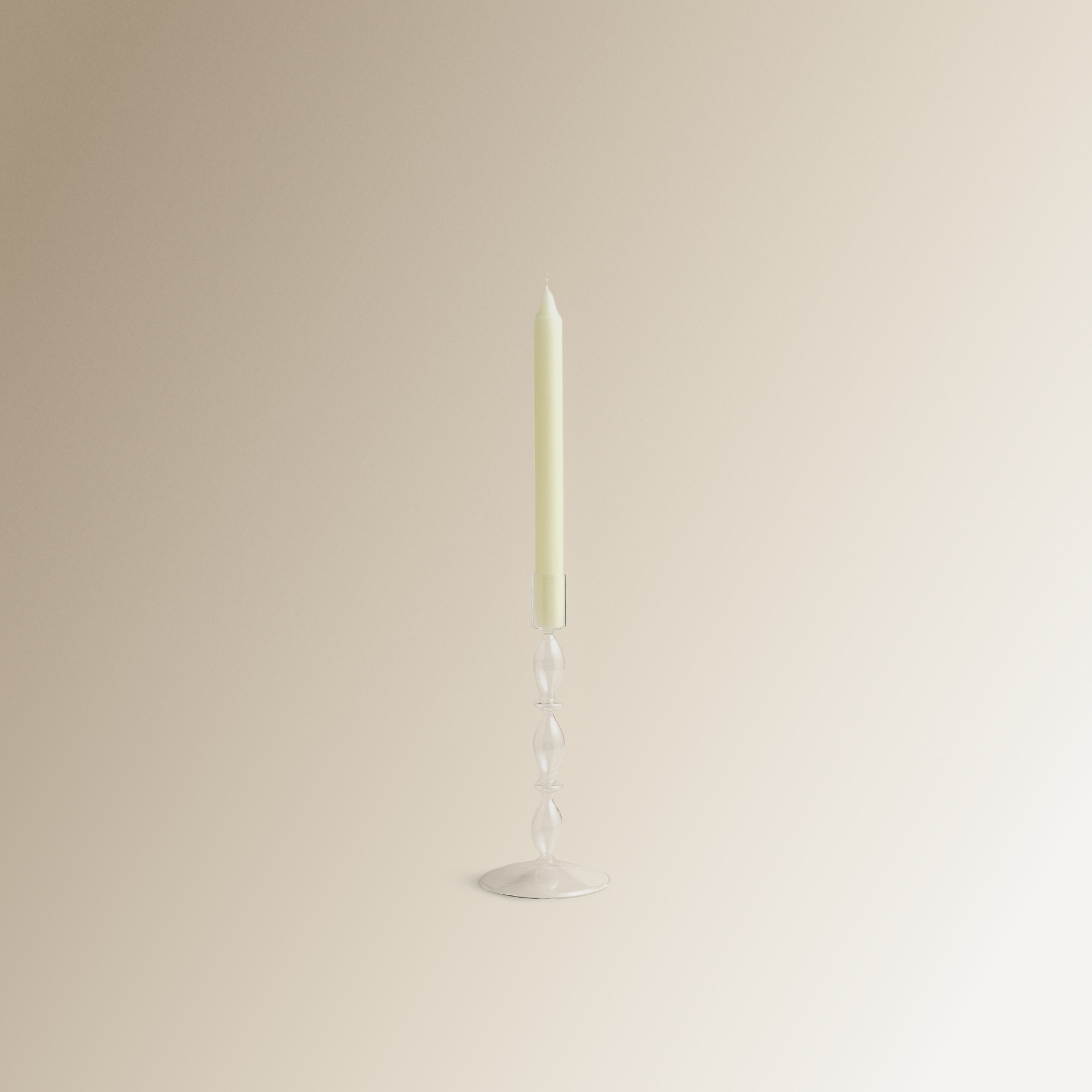 Candelabro de Vidro Transparente Fino Transparente-2