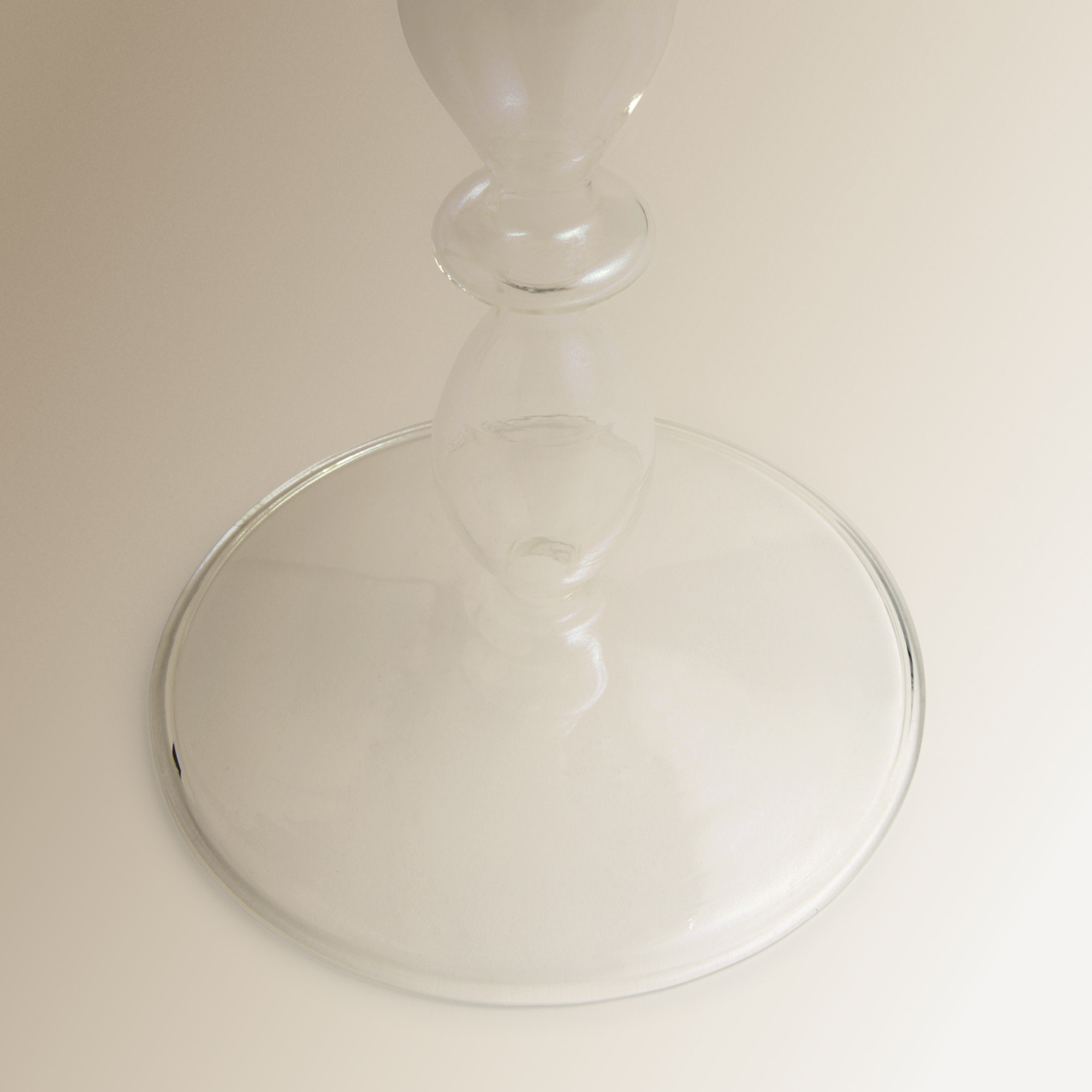 Candelabro de Vidro Transparente Fino Transparente-5