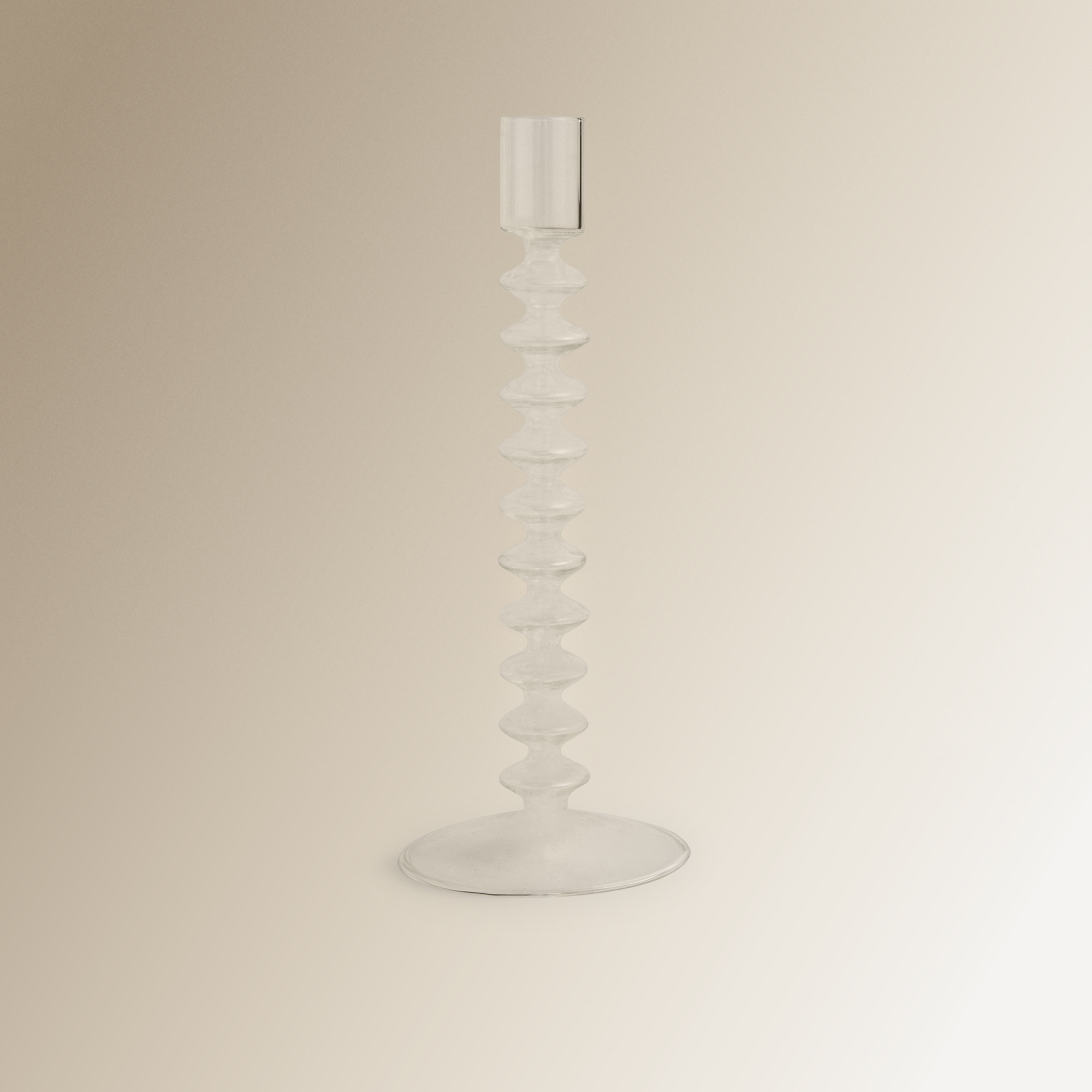 Candelabro de Vidro Transparente Formal Fino Transparente-2