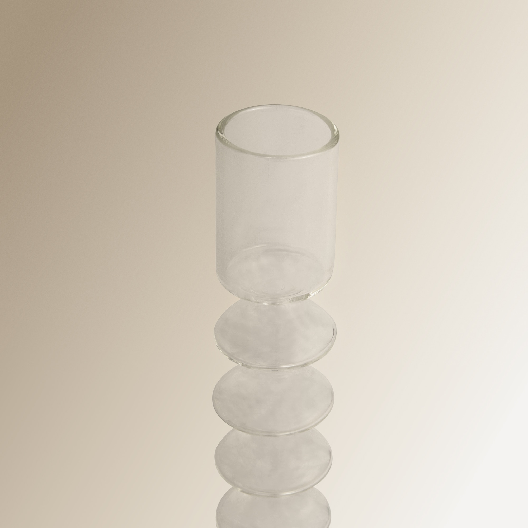 Candelabro de Vidro Transparente Formal Fino Transparente-3