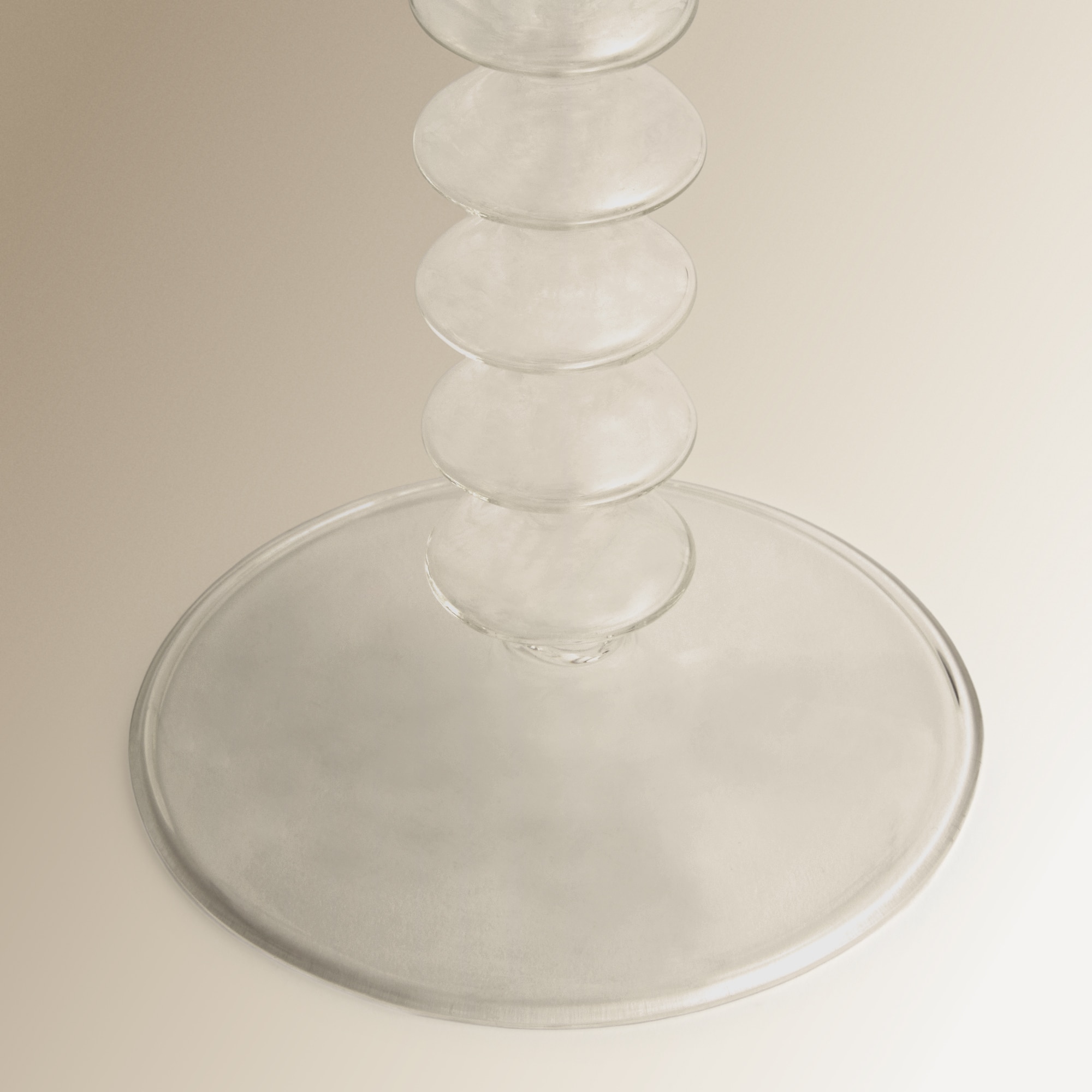 Candelabro de Vidro Transparente Formal Fino Transparente-4
