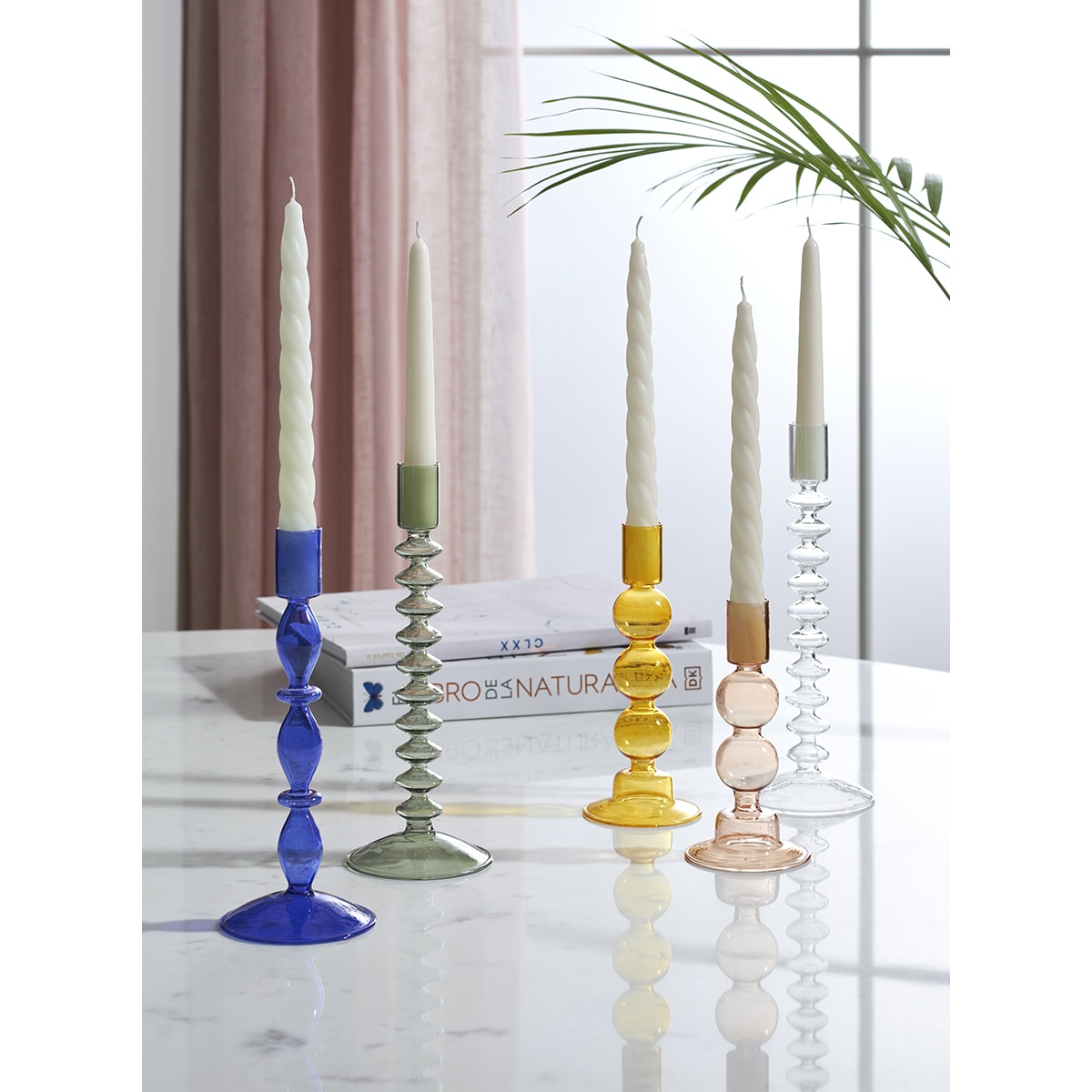 Candelabro de Vidro Transparente Formal Fino Transparente-6