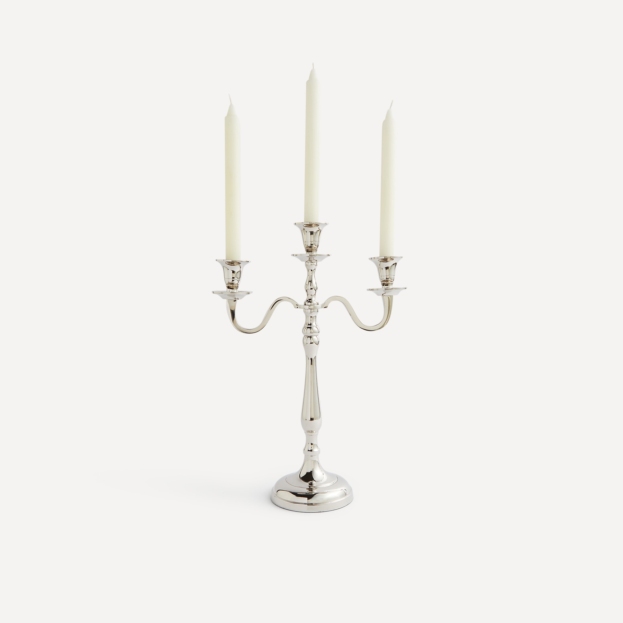 Candelabro de 3 Braços Arian Prata-1