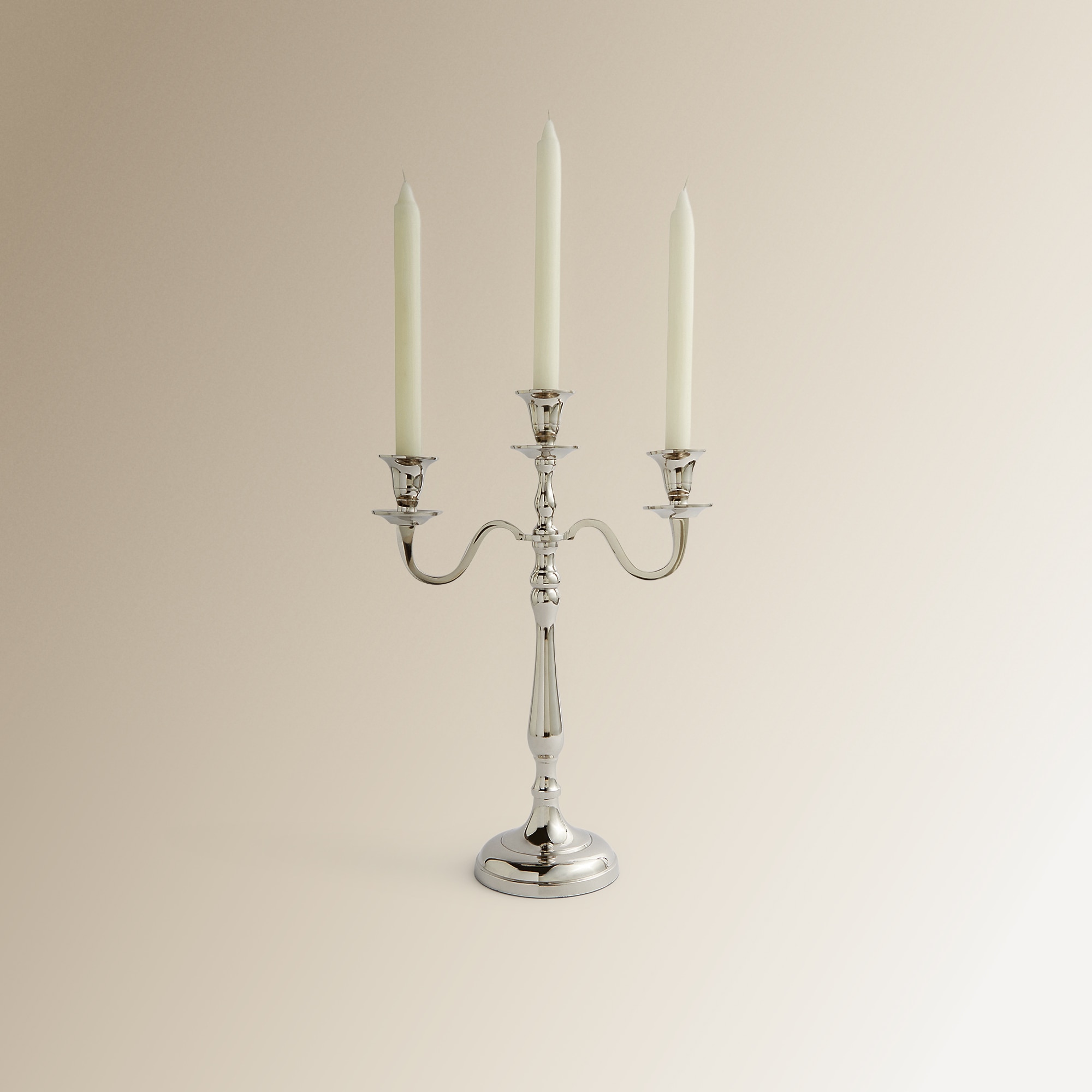 Candelabro de 3 Braços Arian Prata-2