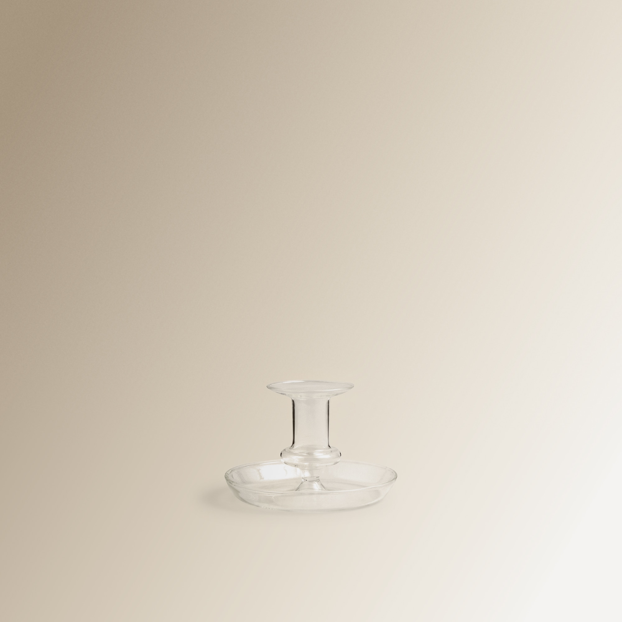 Candelabro bajo de vidrio Prima - Transparente Transparente-3