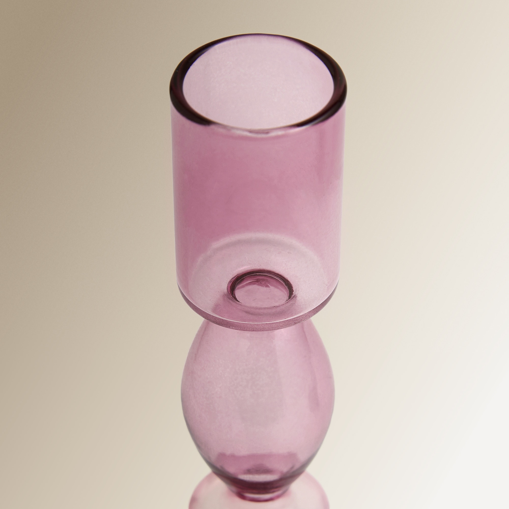 Candelabro de Vidro Fino - Roxo Roxo-4