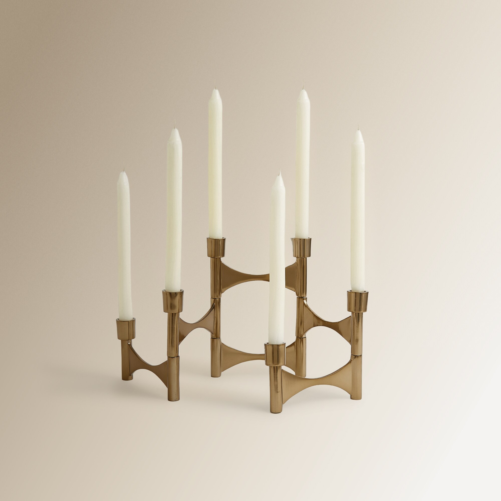 Castiçal de 6 Velas Pabna Ouro-2