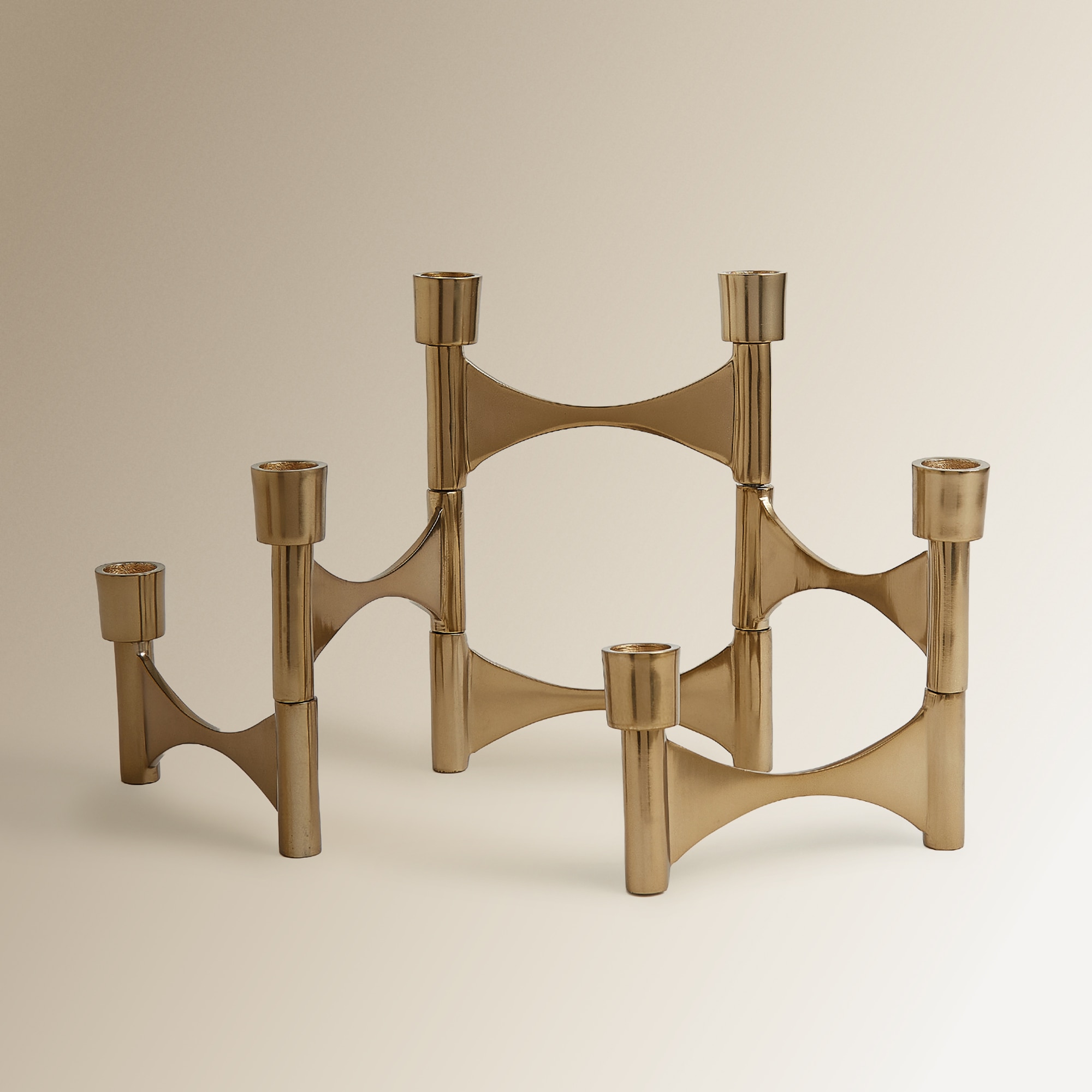 Castiçal de 6 Velas Pabna Ouro-3