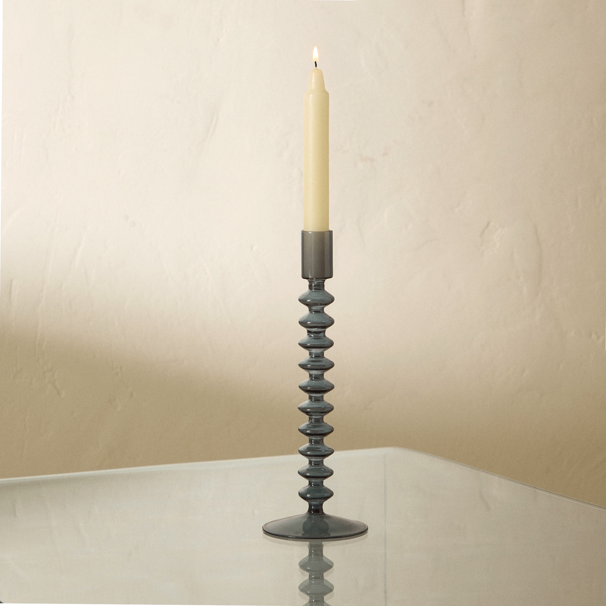 Imagem 0 de Candelabro de Vidro Fino - Azul