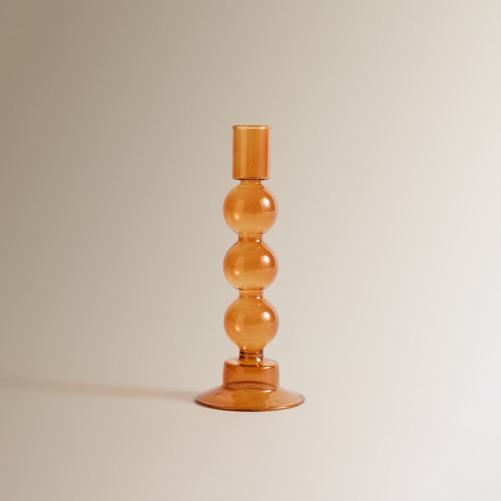 Candelabro de Vidro Fino - Laranja Laranja-2