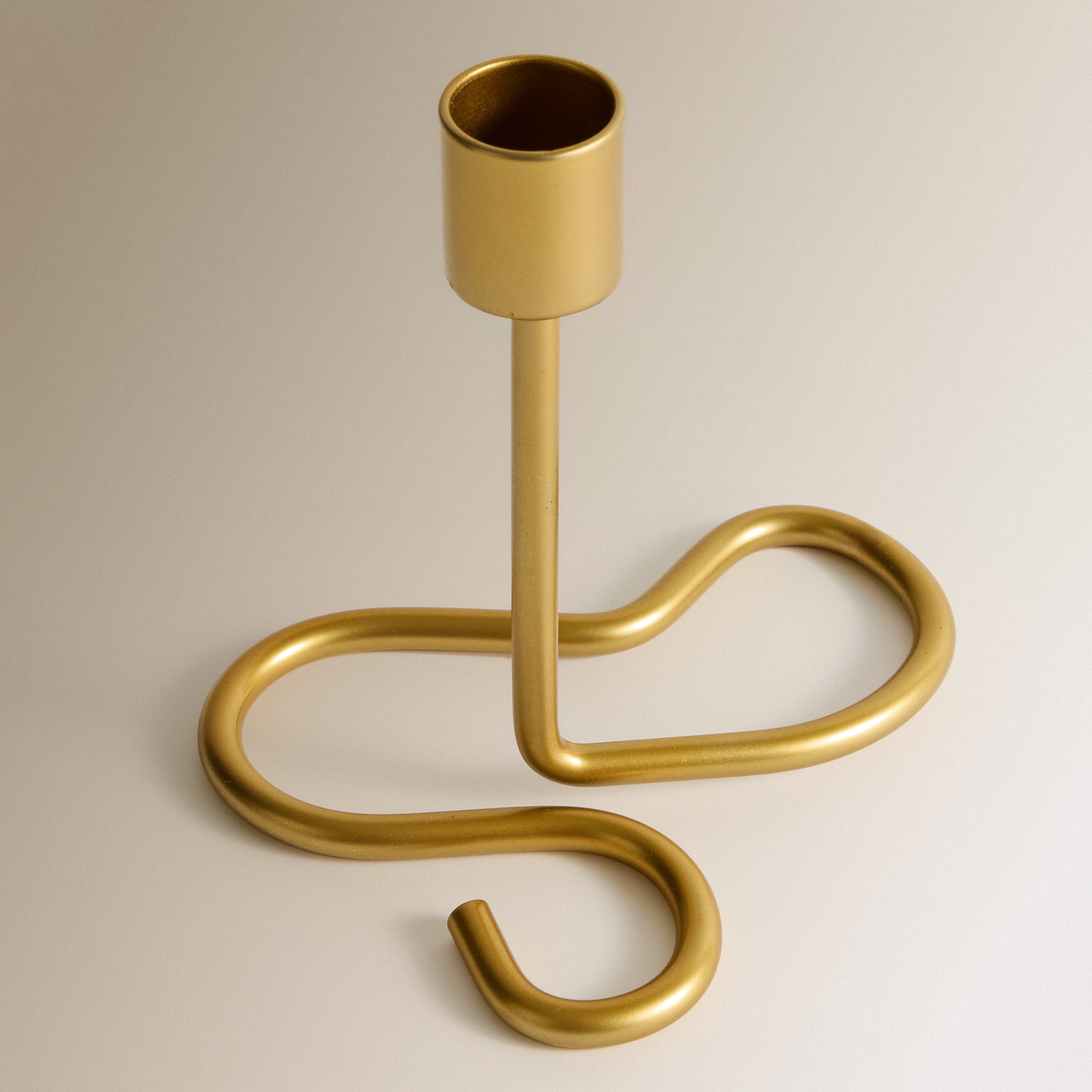 Candelabro com Base Senegal Dourado-3