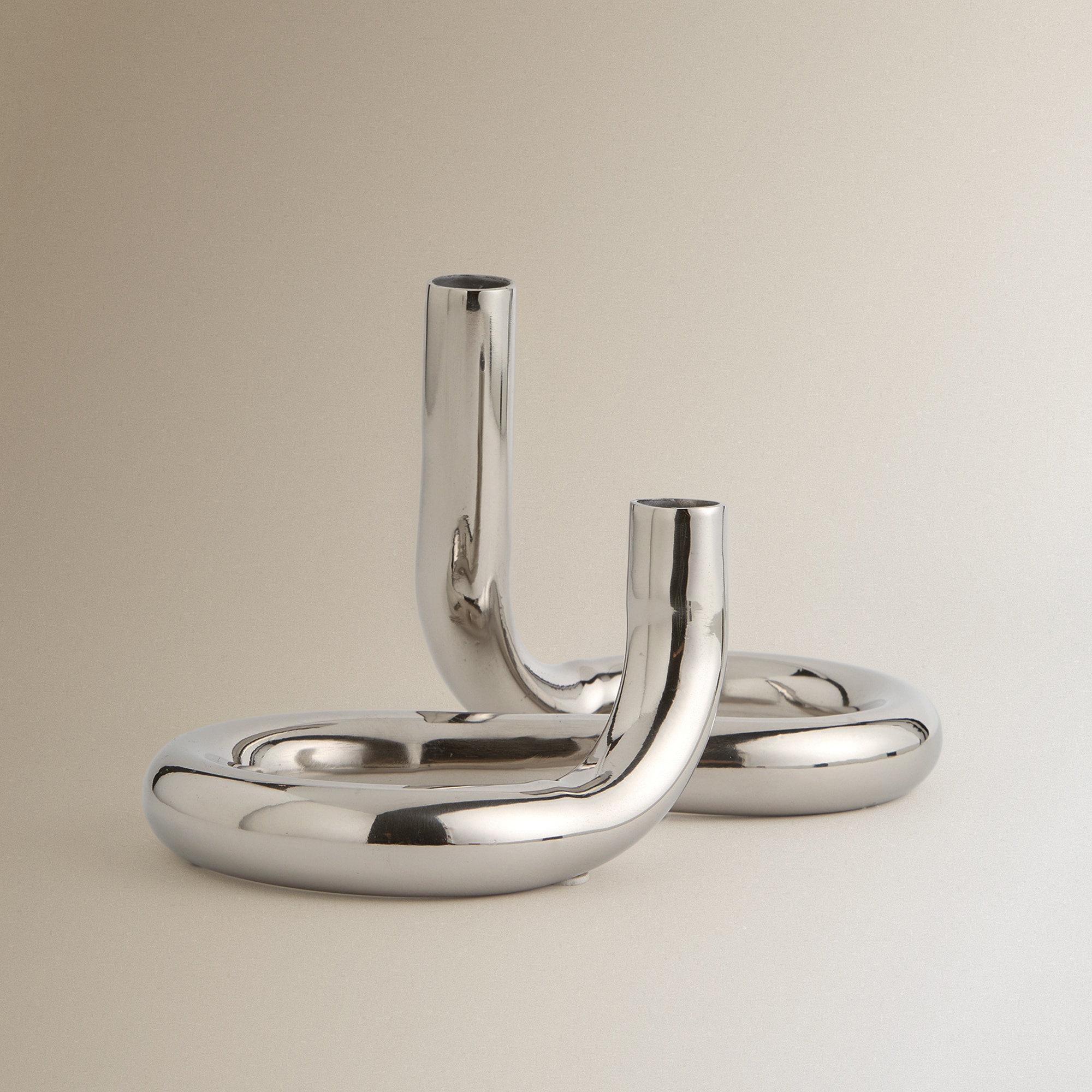 Candelabro Curva Pretória Prata-2