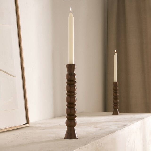 Candelabro de madera Hazo
