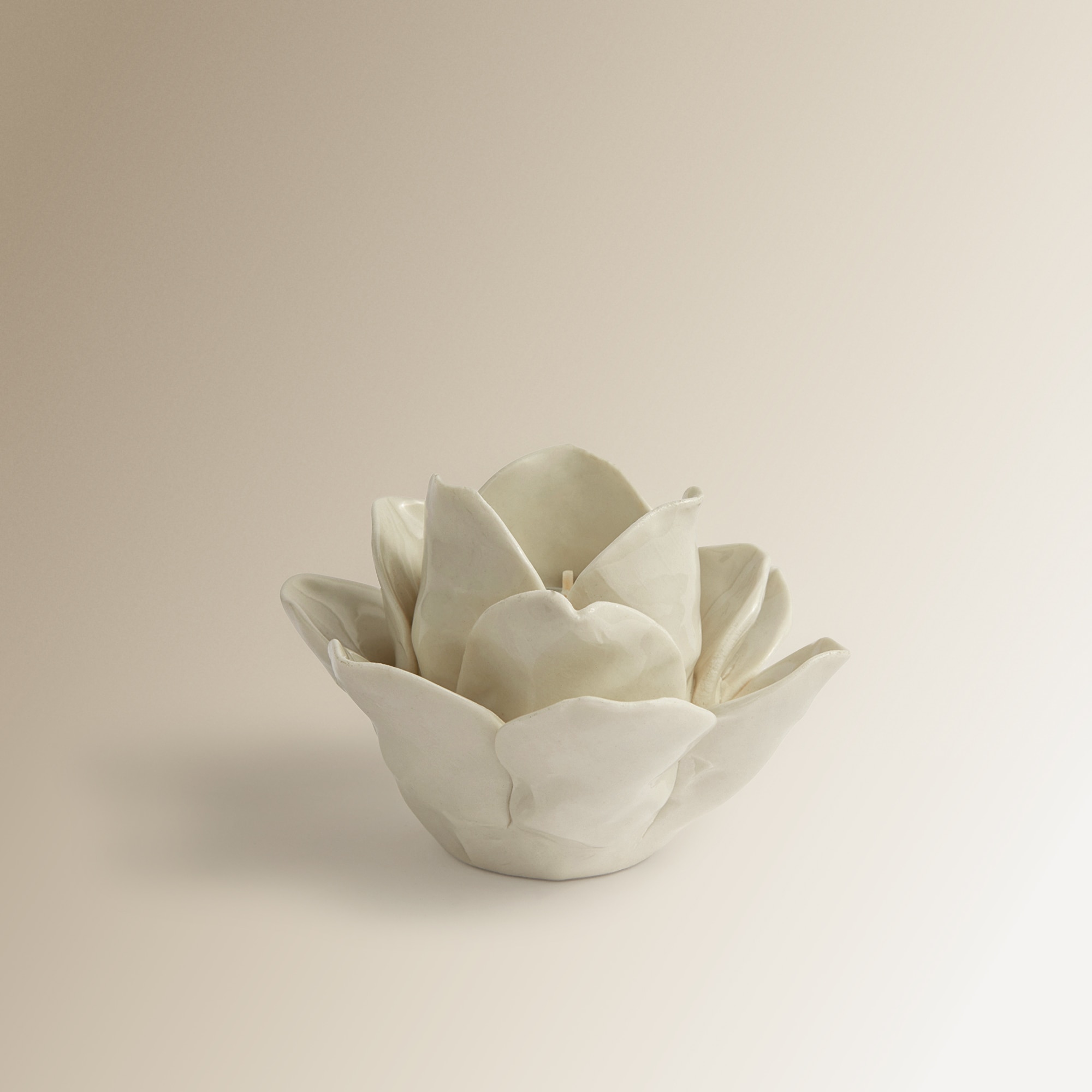 Porta-velas tealight Alcachofa El Corte Inglés Branco-2