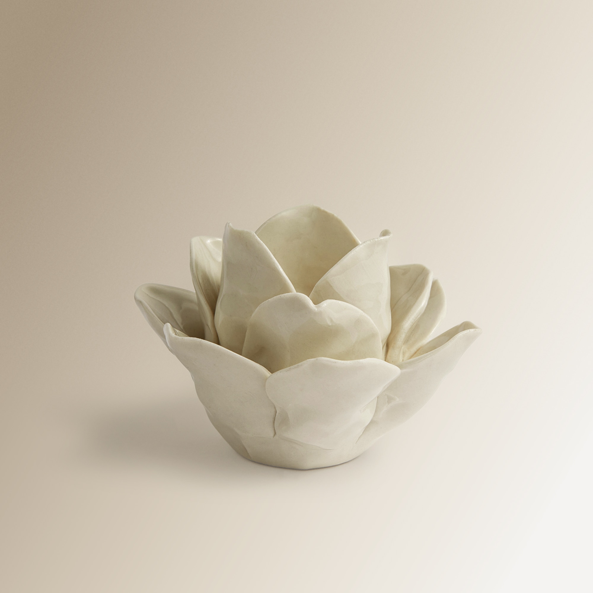 Porta-velas tealight Alcachofa El Corte Inglés Branco-3