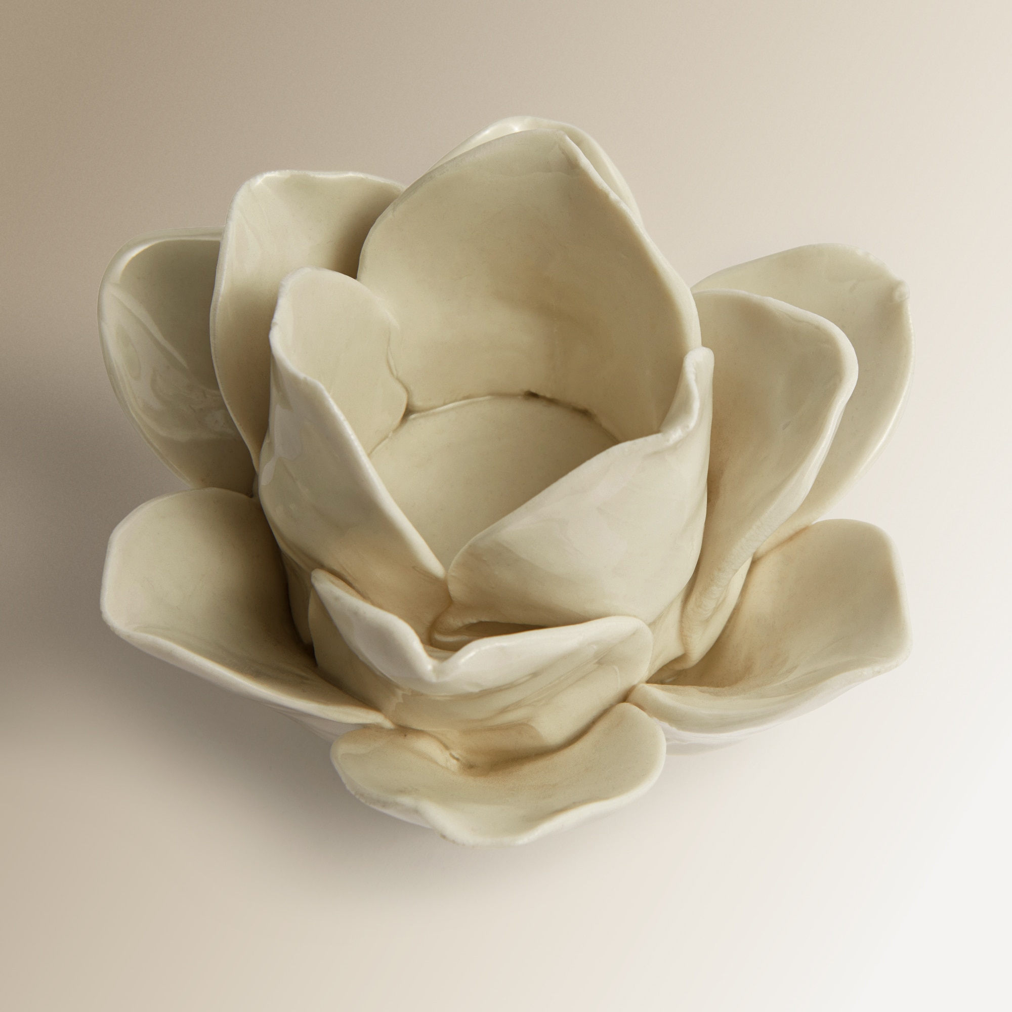 Porta-velas tealight Alcachofa El Corte Inglés Branco-5