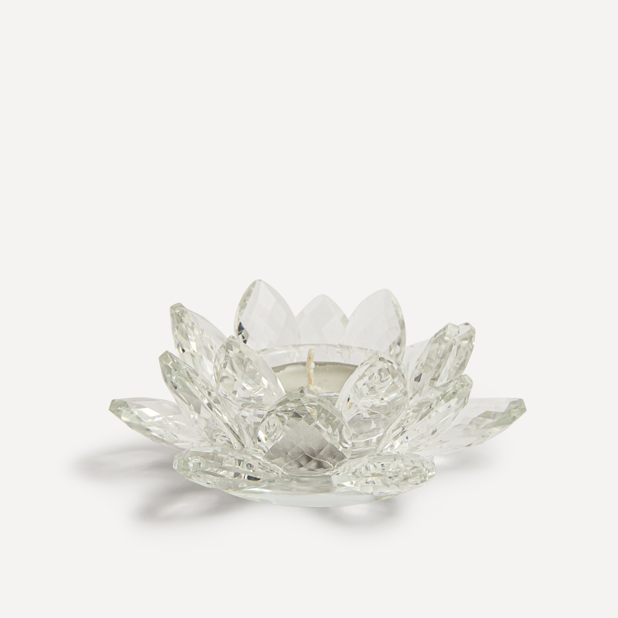 Porta-Velas Tealight de Cristal Vilna Transparente-1
