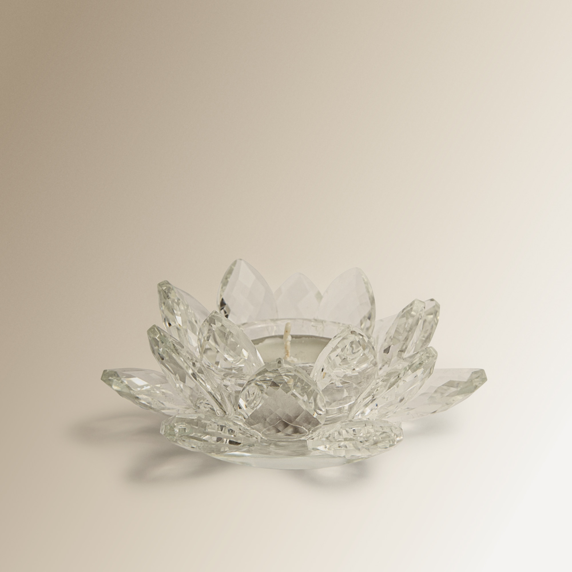 Porta-Velas Tealight de Cristal Vilna Transparente-2