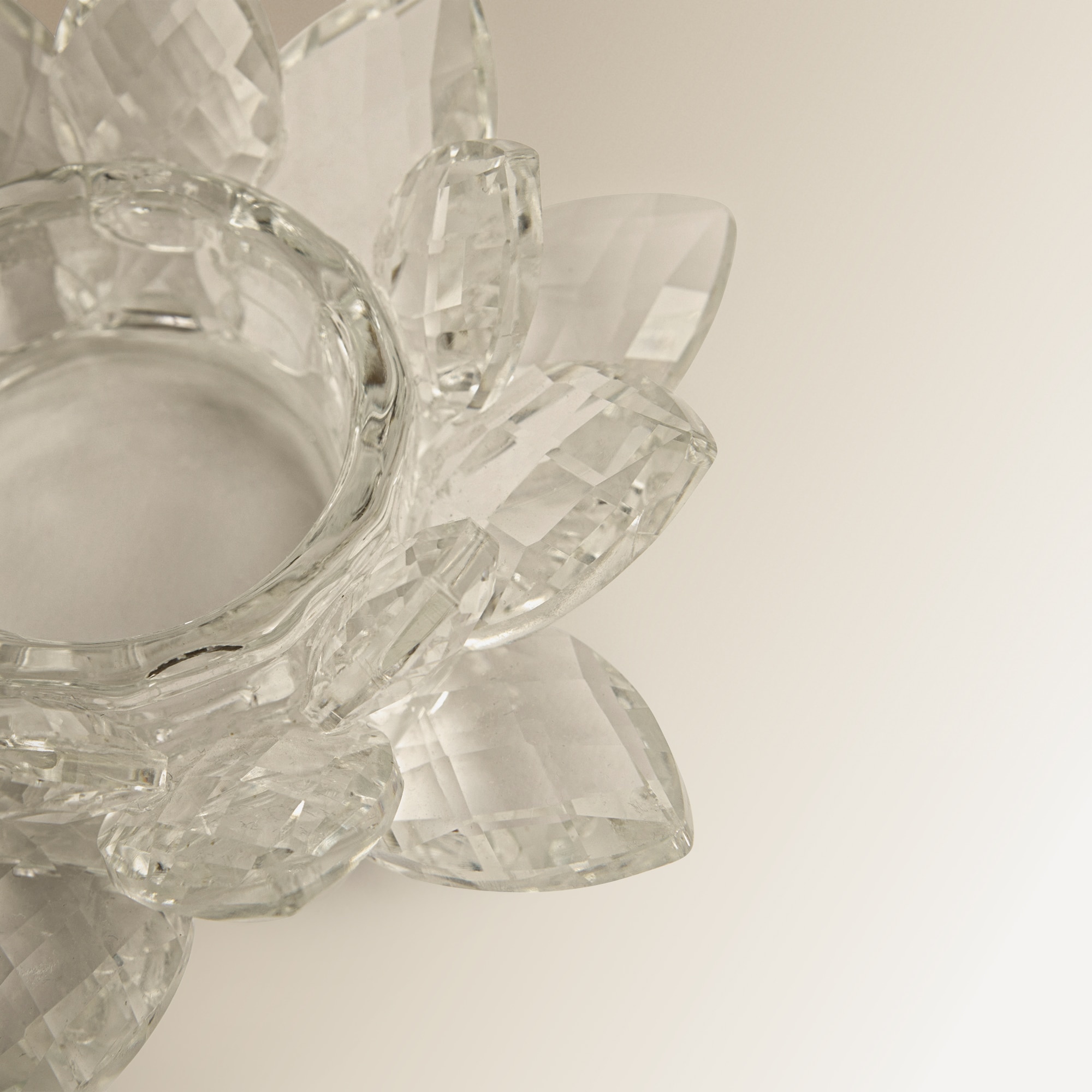 Porta-Velas Tealight de Cristal Vilna Transparente-4