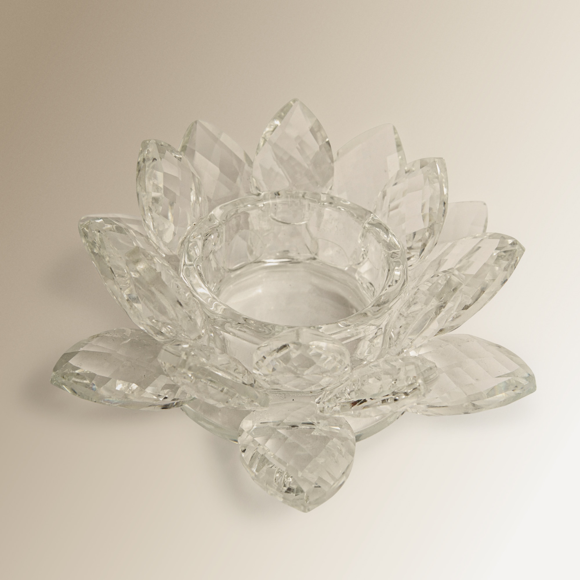 Porta-Velas Tealight de Cristal Vilna Transparente-5