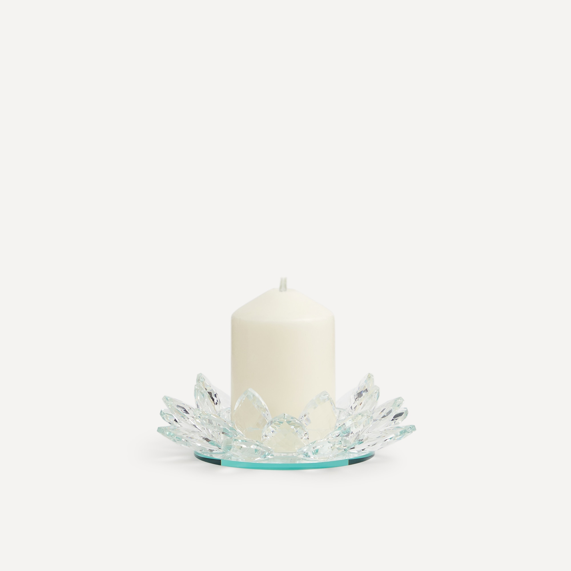 Porta-Velas Cilíndrico de Cristal Vilna Transparente-1