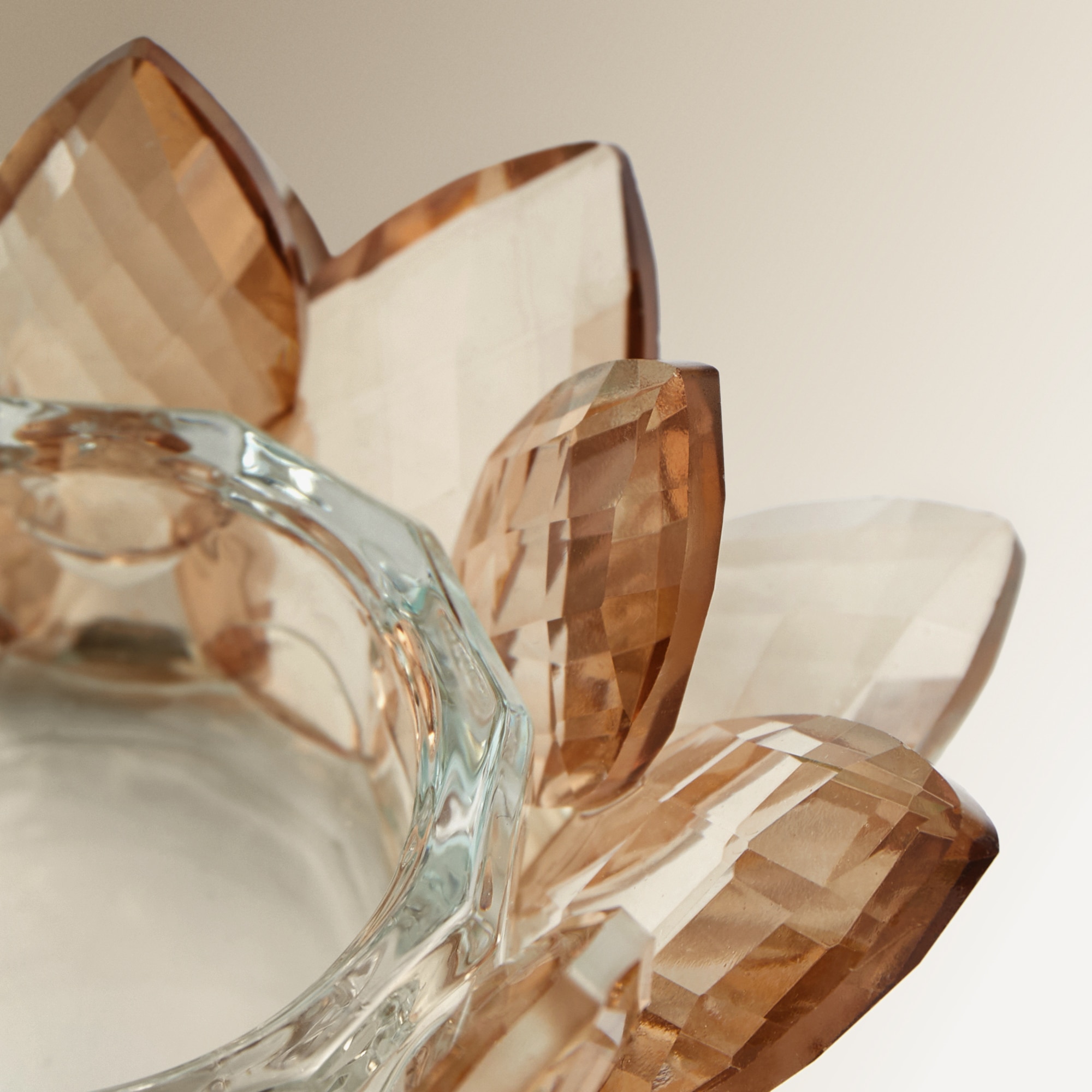 Porta-velas Tealight Flor Vilna Âmbar-4