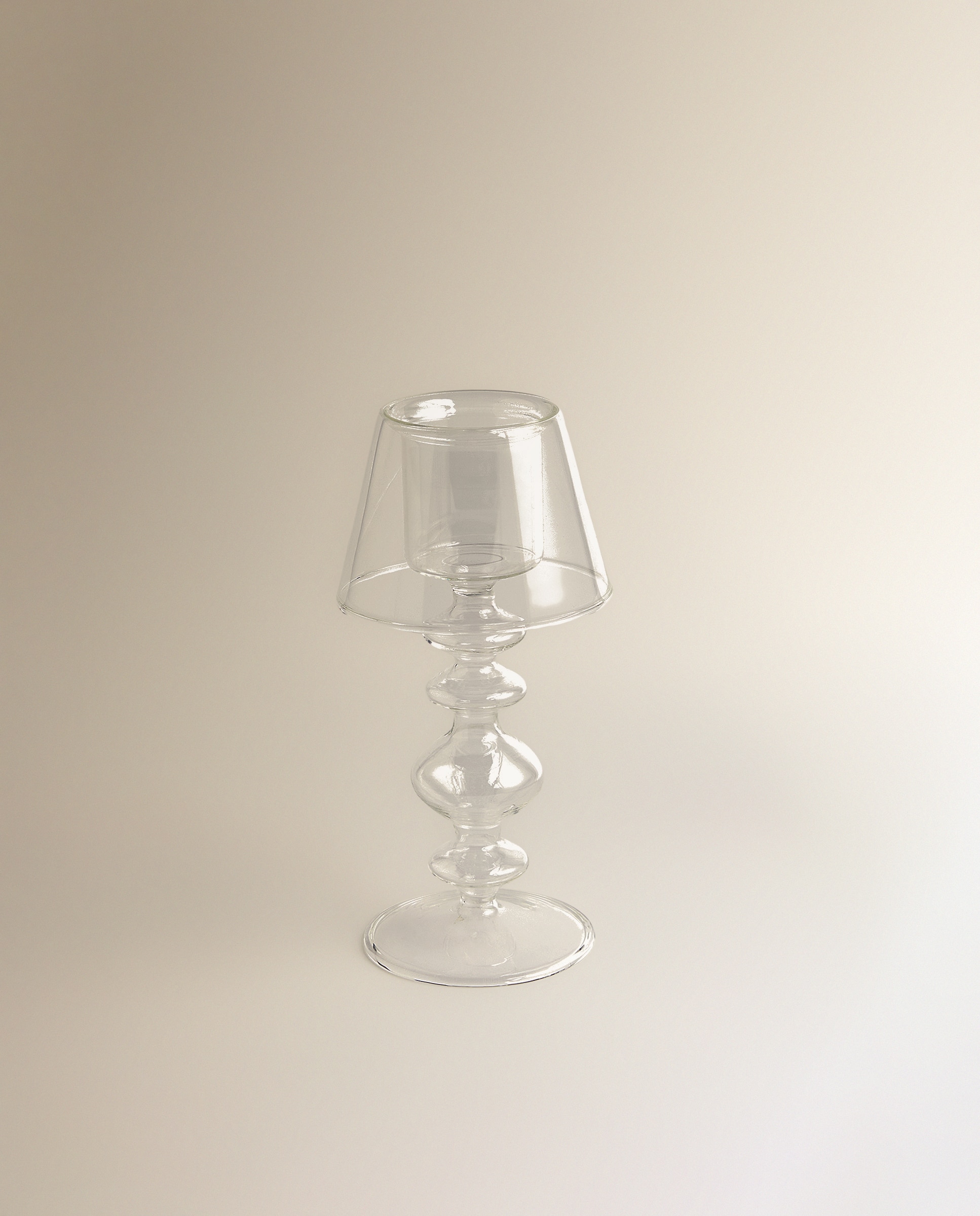 Porta-Velas Tealight em Vidro Fino Transparente-2