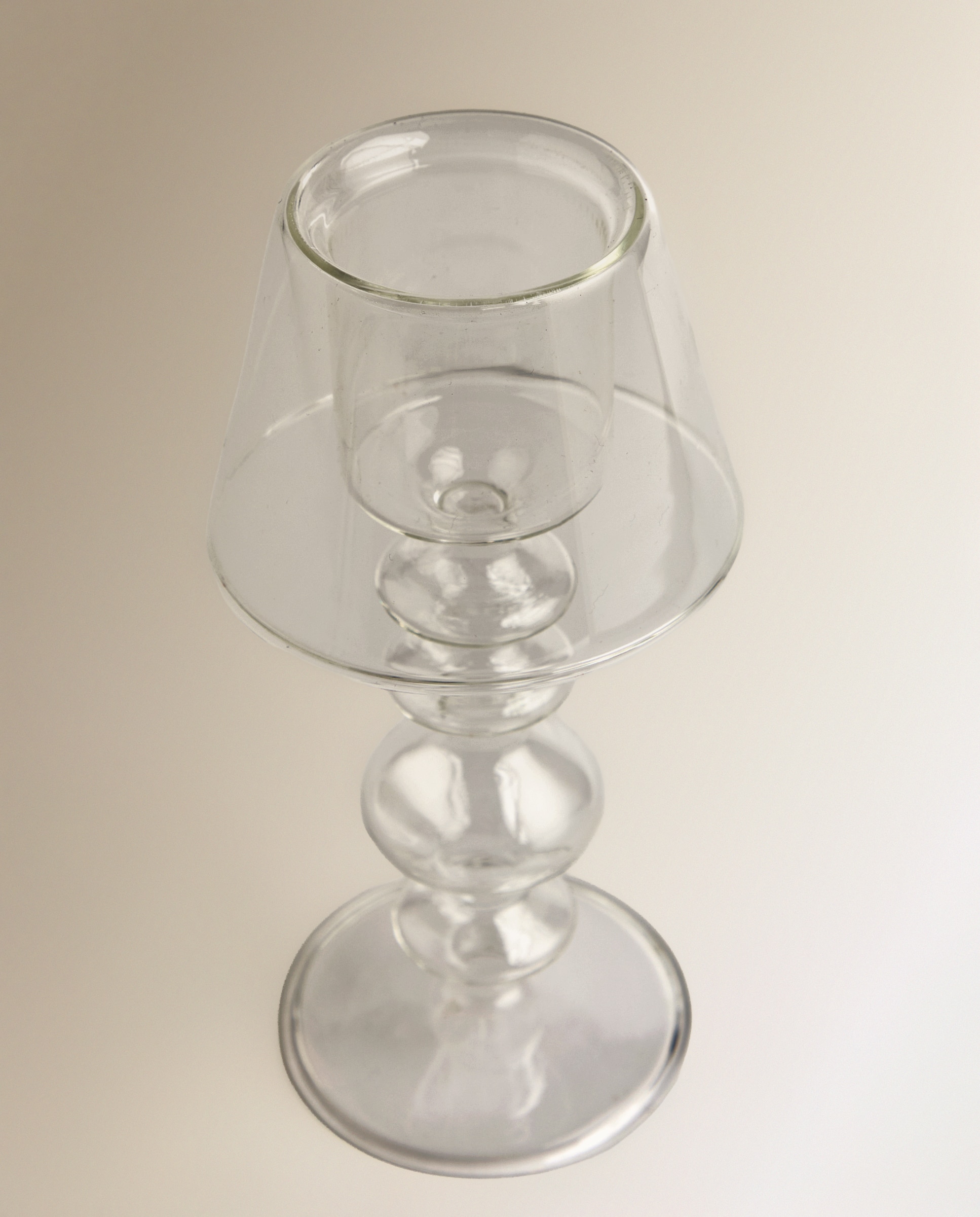 Porta-Velas Tealight em Vidro Fino Transparente-3