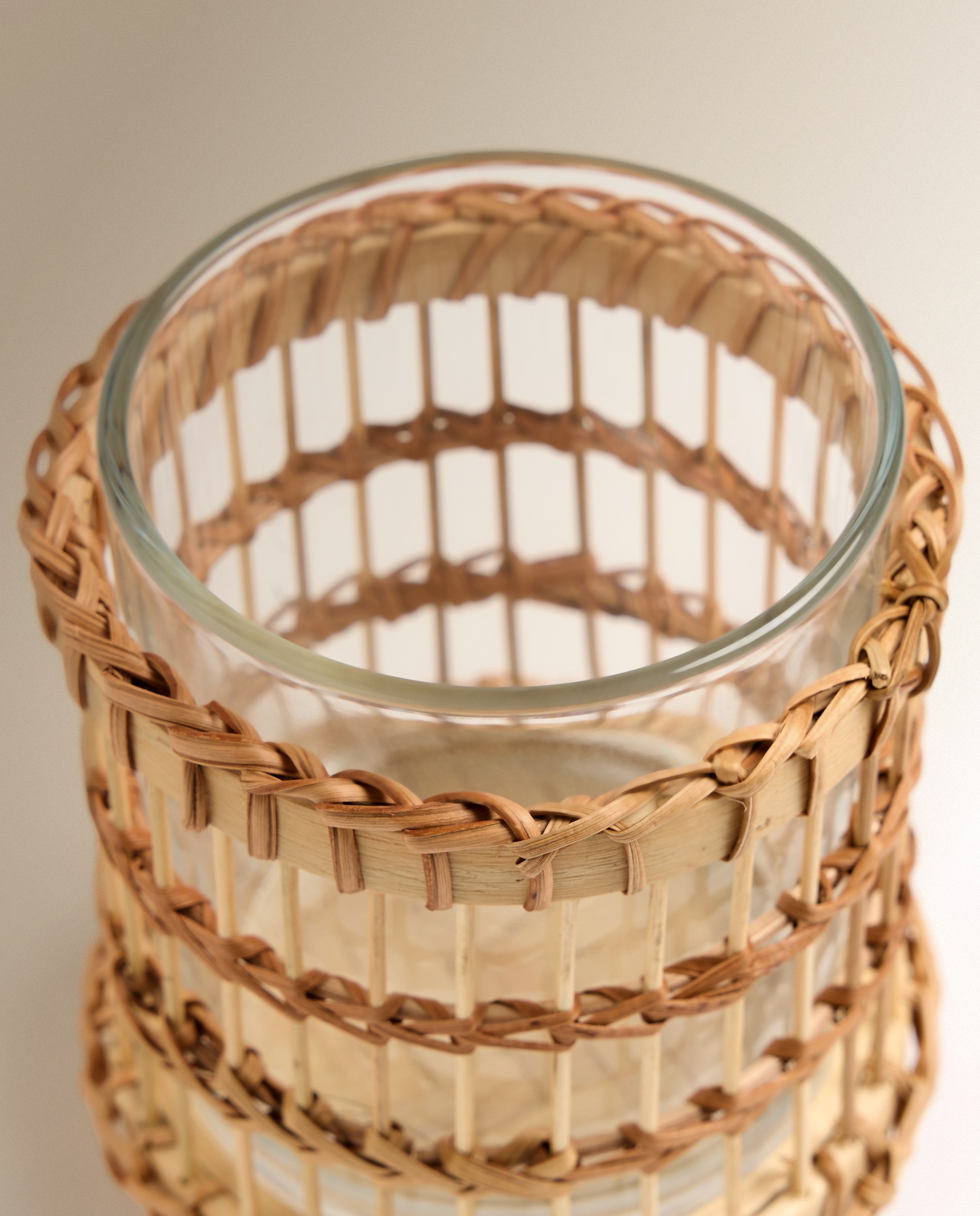 Porta-Velas de Rattan Labai Natural-3