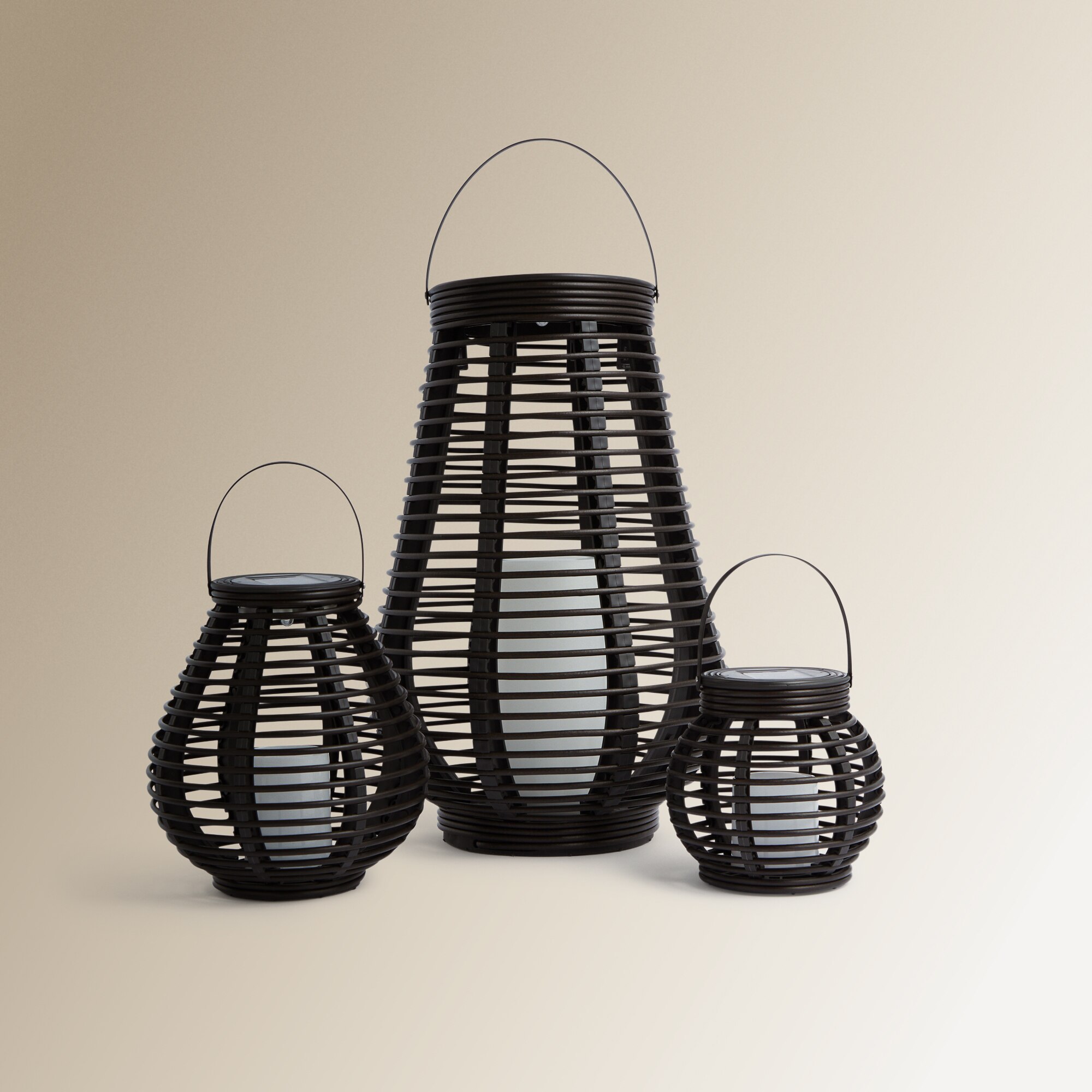 Farol solar redondo con luz LED El Corte Inglés - Negro Negro-7