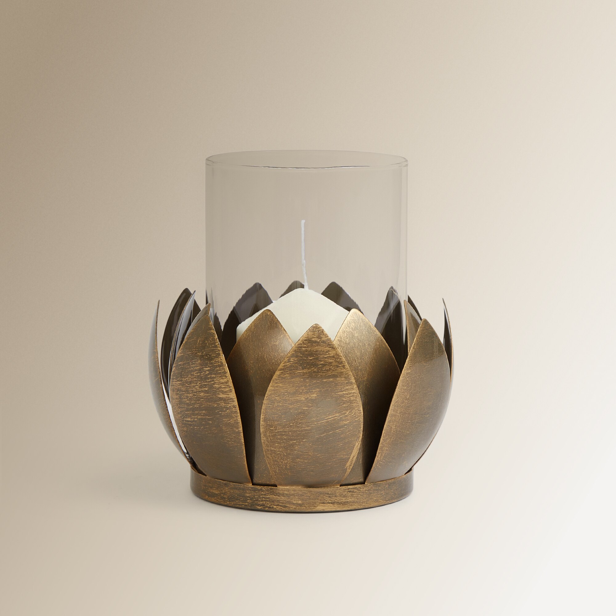 Porta-velas Hurricane Lule Ouro-2