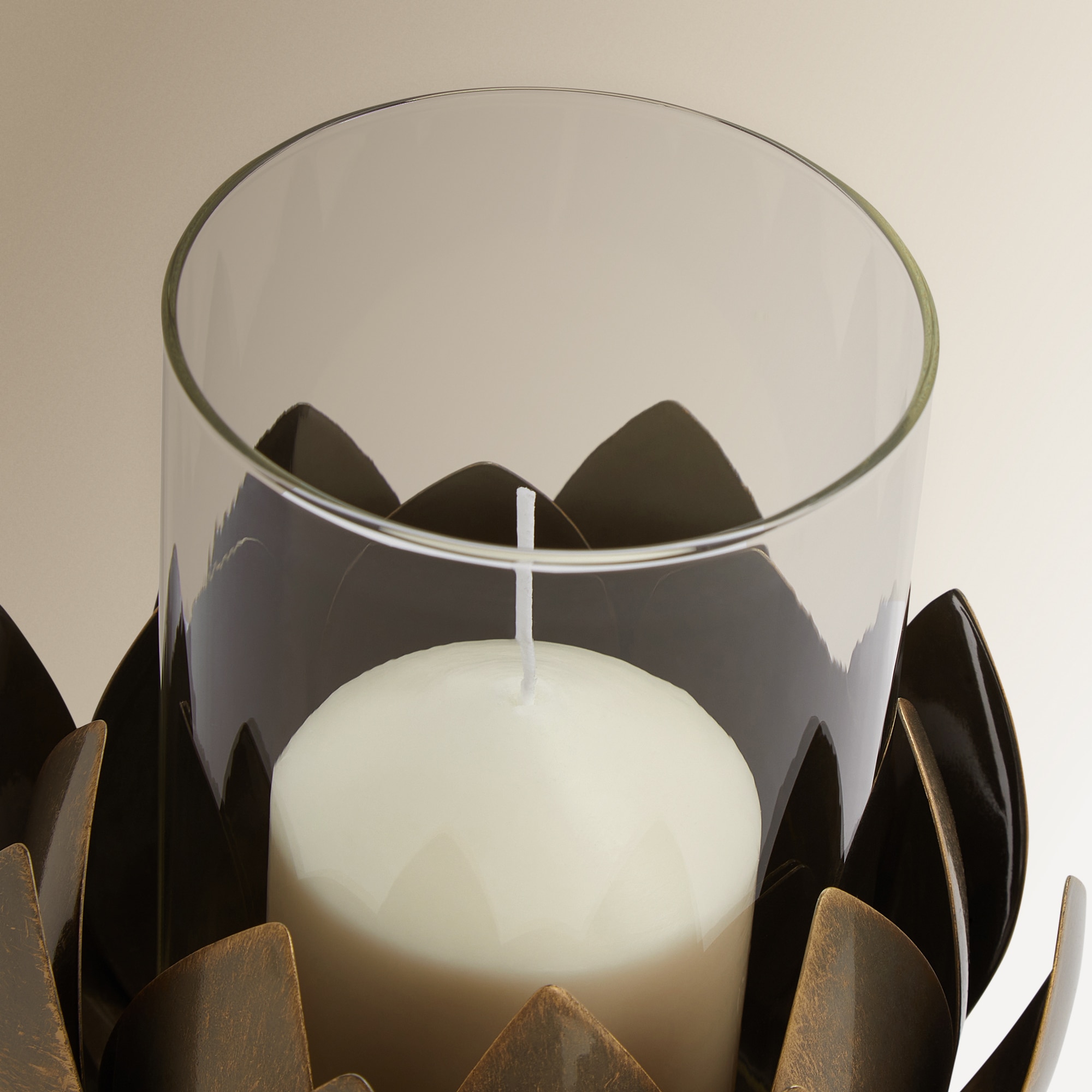 Porta-velas Hurricane Lule Ouro-3