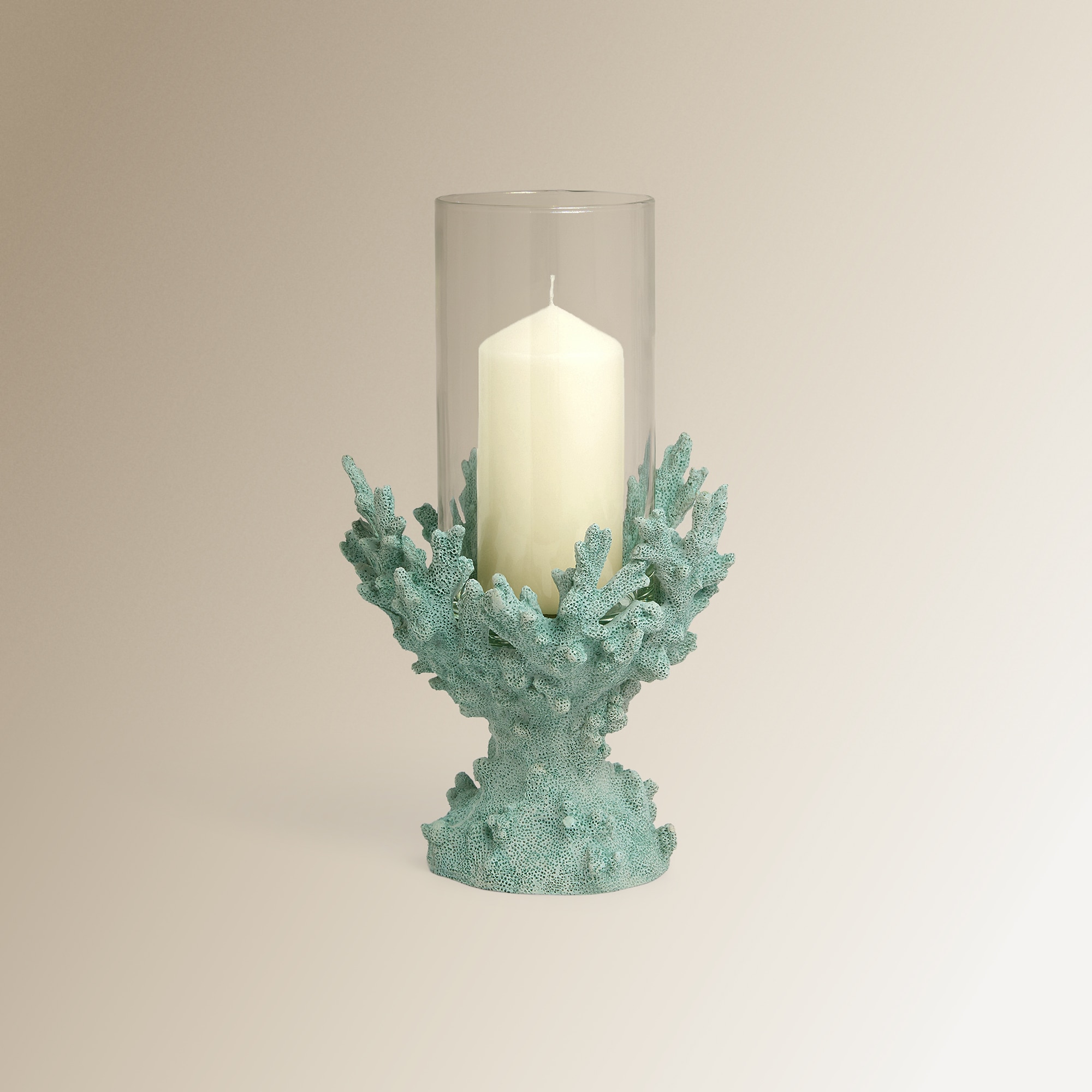Candelabro Coral Marinho Turquesa-2