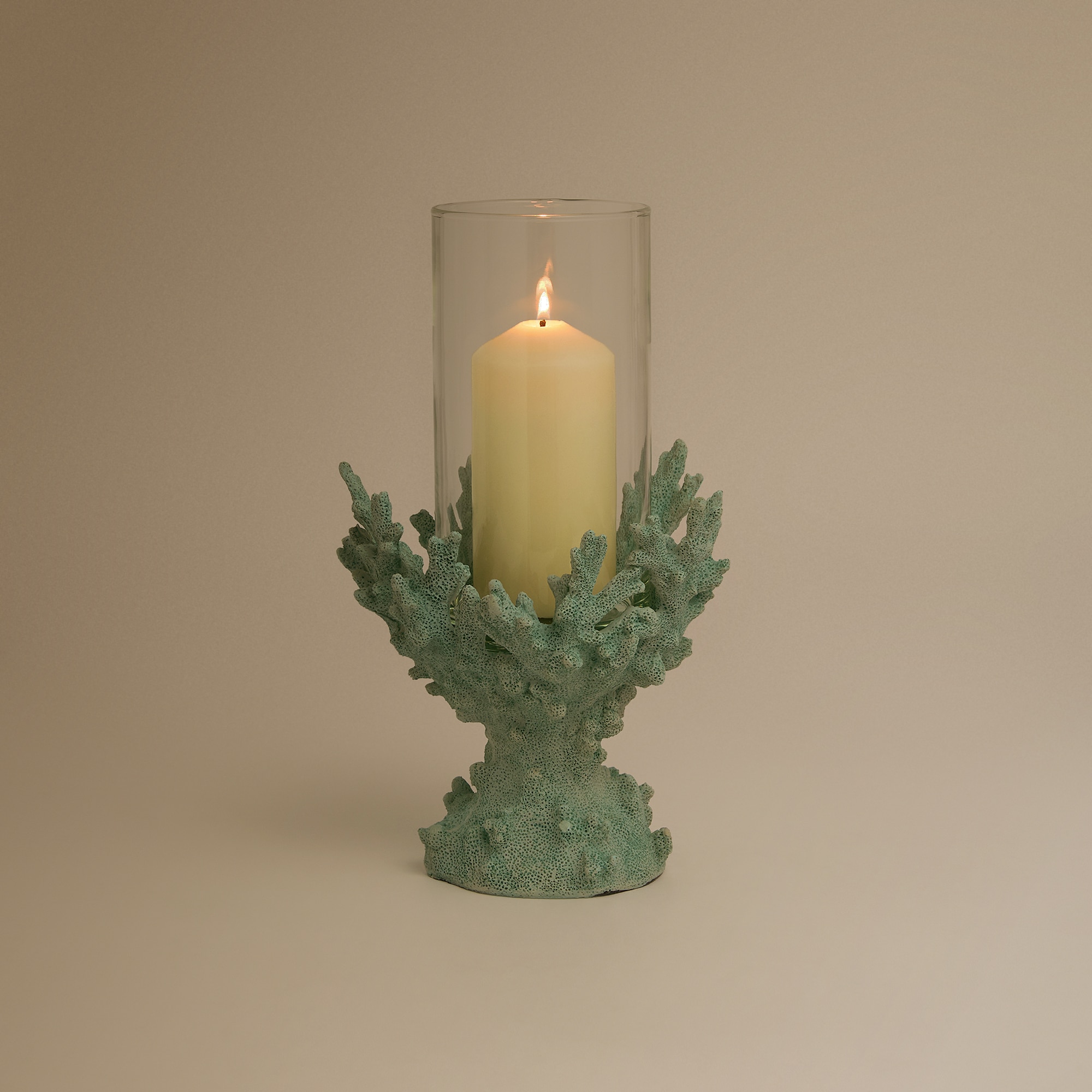 Candelabro Coral Marinho Turquesa-3