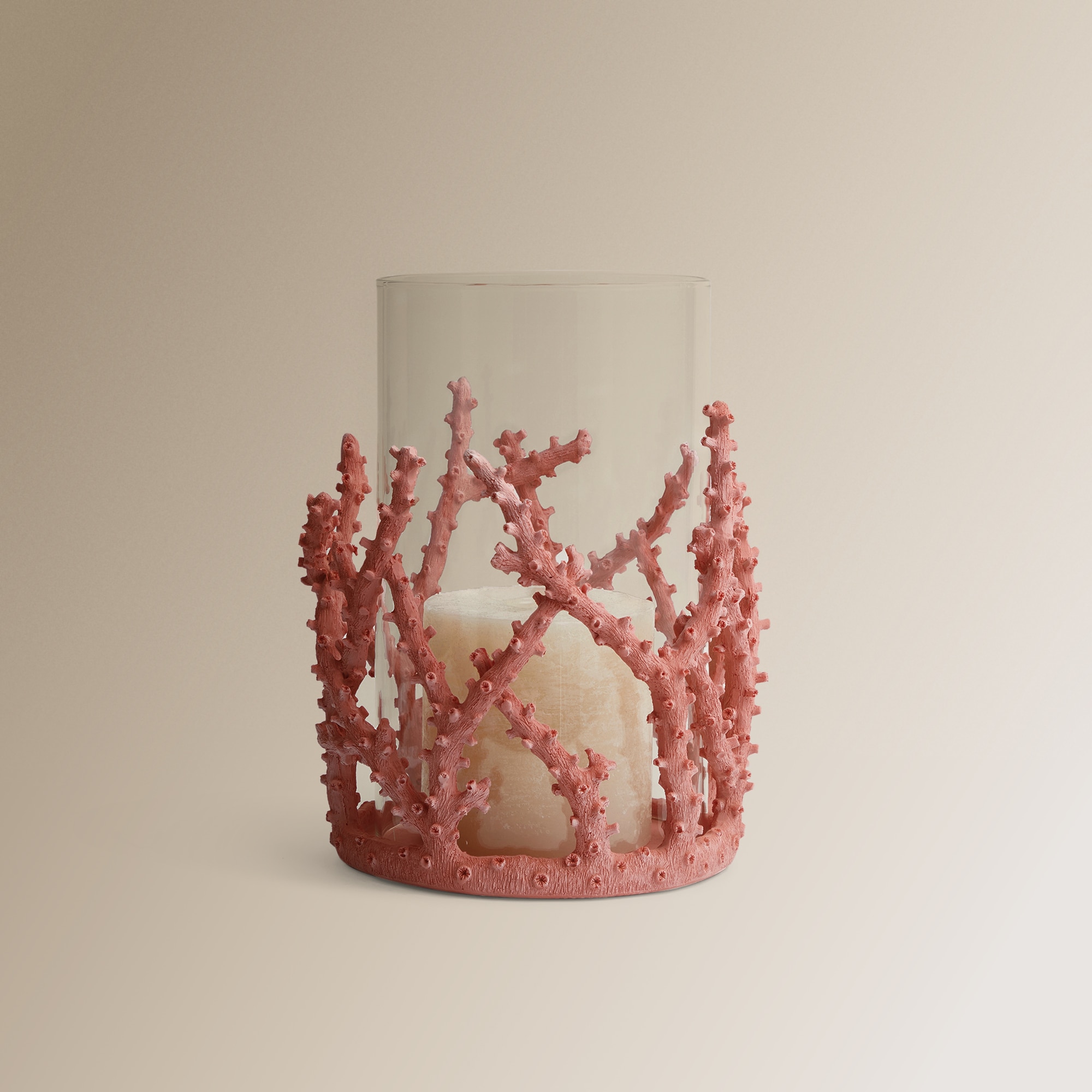 Porta-Velas Coral Belize Coral-1