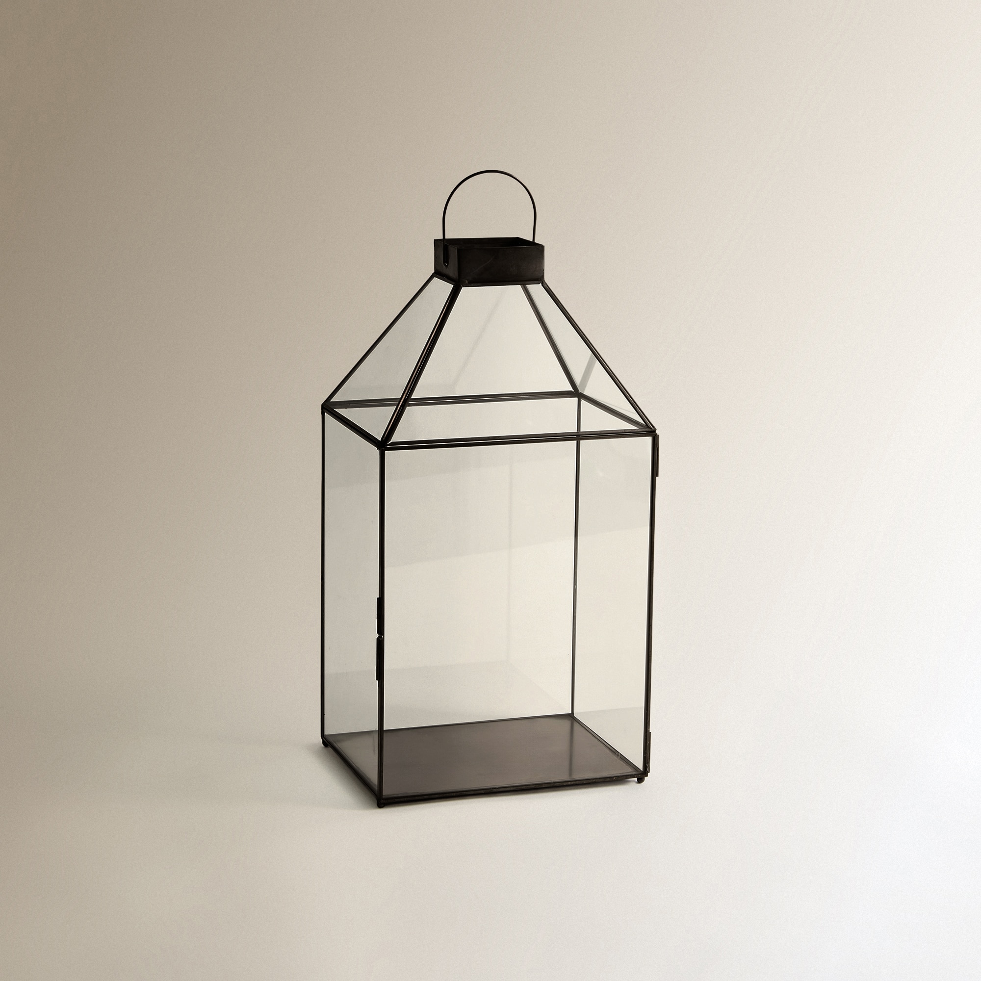Lanterna de Vidro Chad Preto-1
