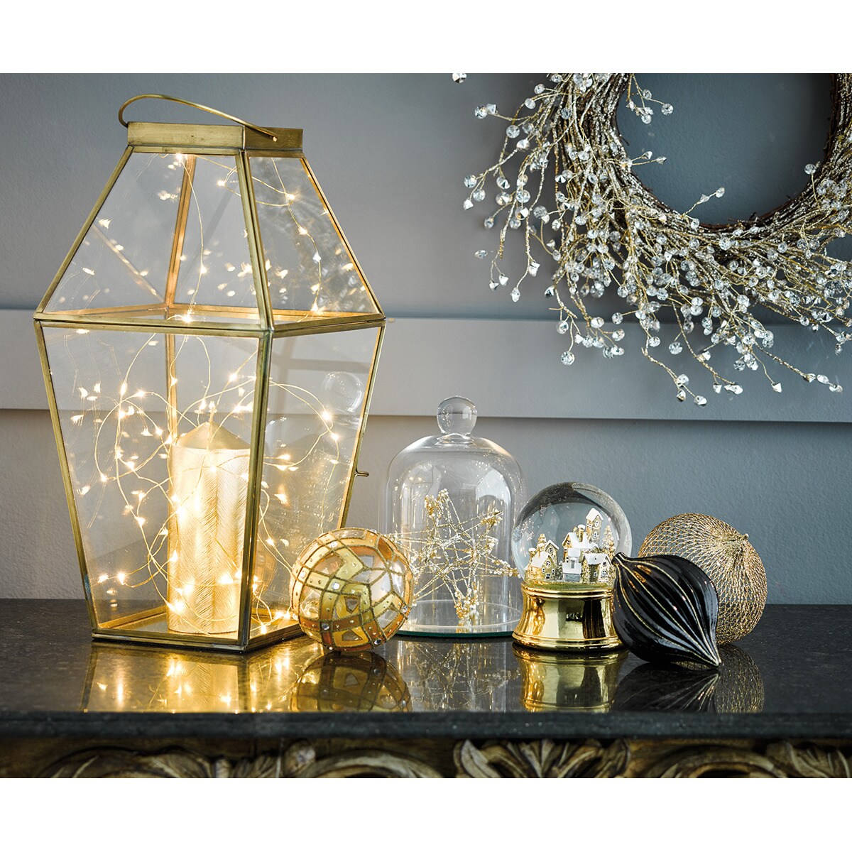 Sino de cristal Natal El Corte Inglés Transparente-3