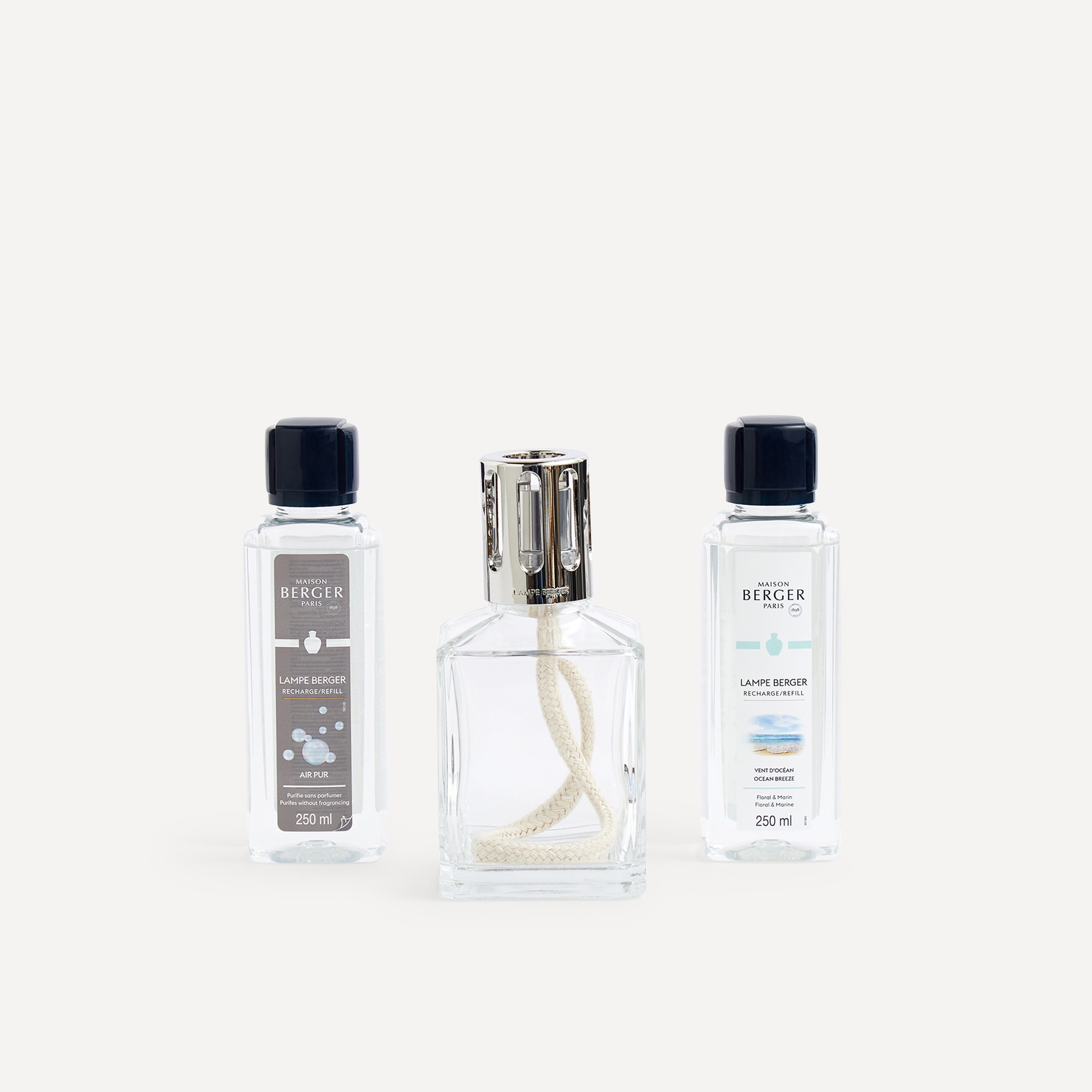 Imagen 0 de Cofre Lámpara catalítica Essentielle Cuadrada con 2 recambios Maison Berger Cristal