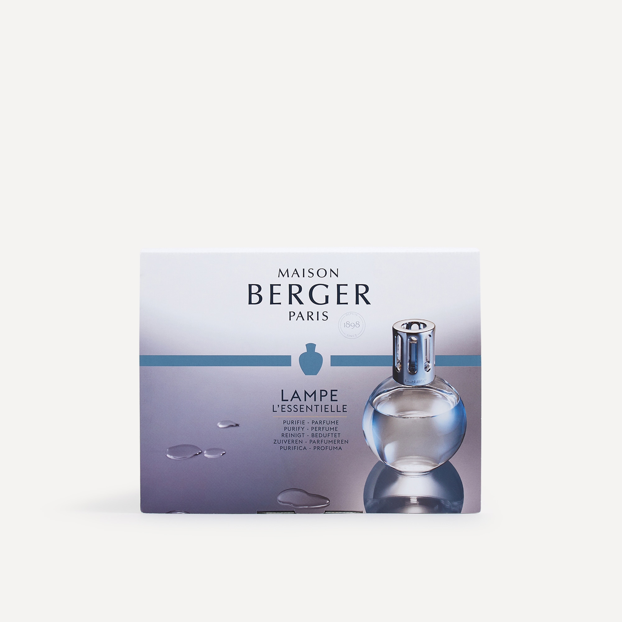Cofre Lámpara catalítica Essentielle Redonda con 2 recambios Maison Berger 3