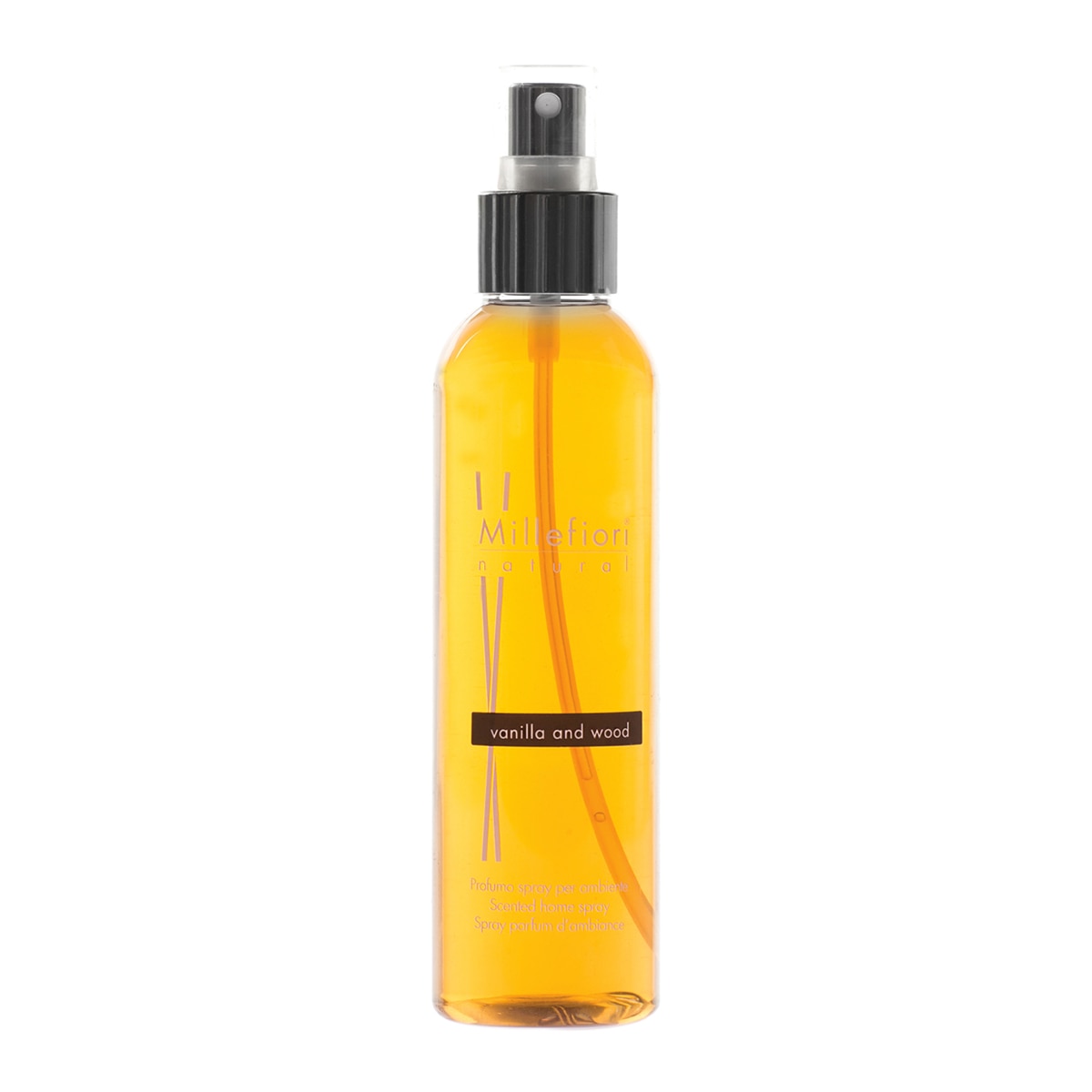 Ambientador em spray Baunilha e Madeira Millefiori Amarelo-1