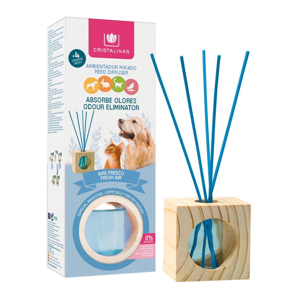 Imagen 0 de Difusor de varillas absorbe olores Aire fresco Cristalinas