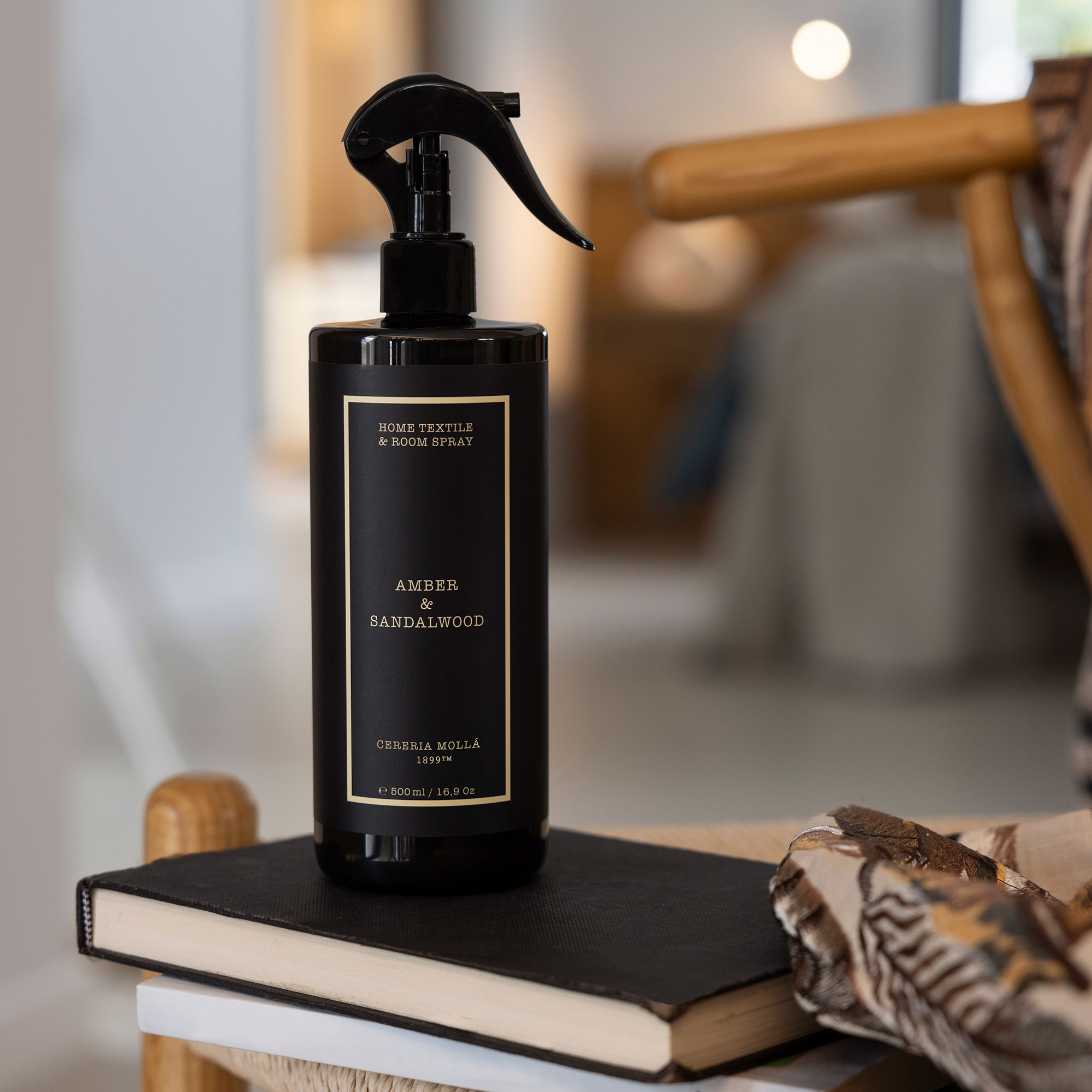 Ambientador Home Textile Room Spray Amber Sandalwood Preto-5