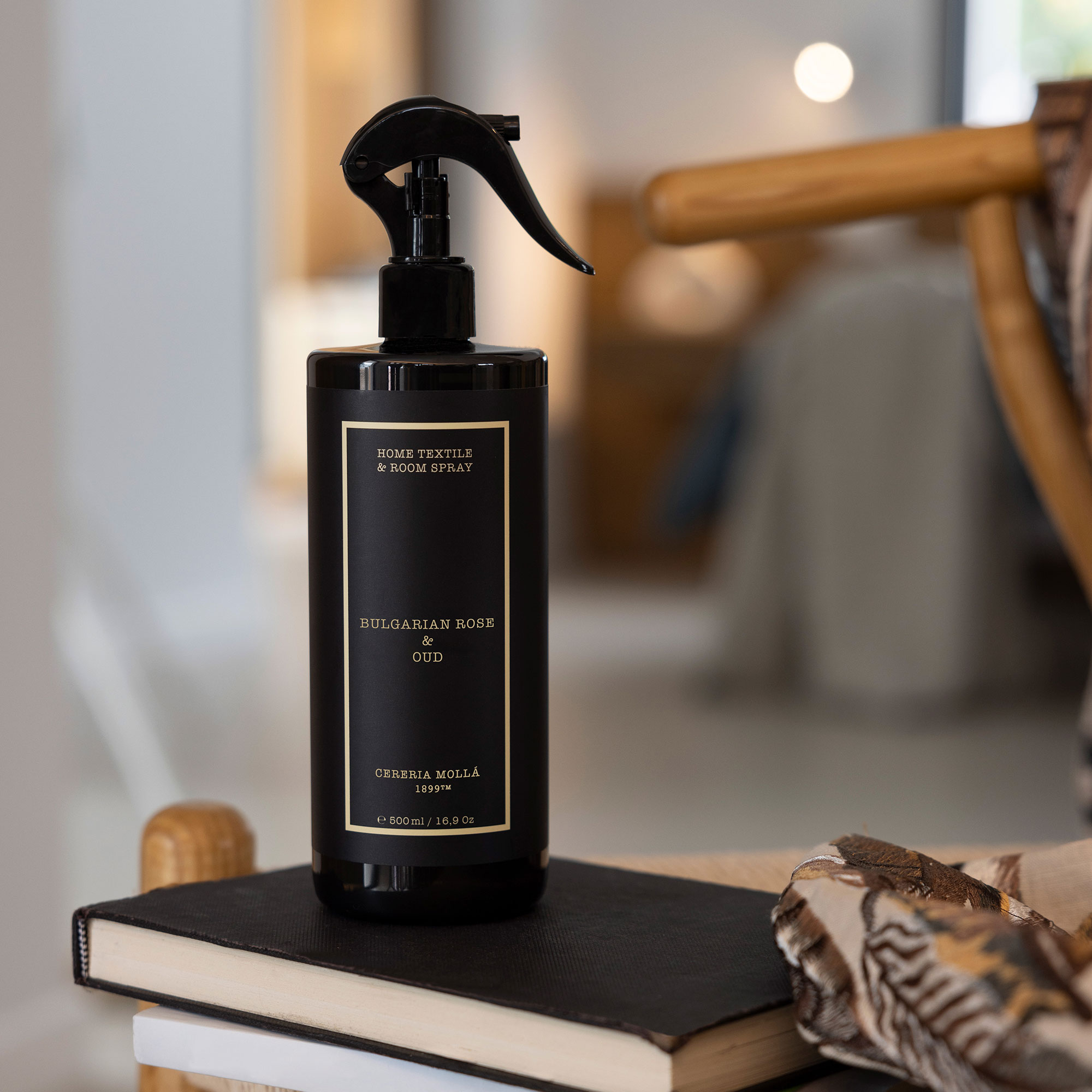 Ambientador Home Textile Room Spray Rose & Oud Preto-5